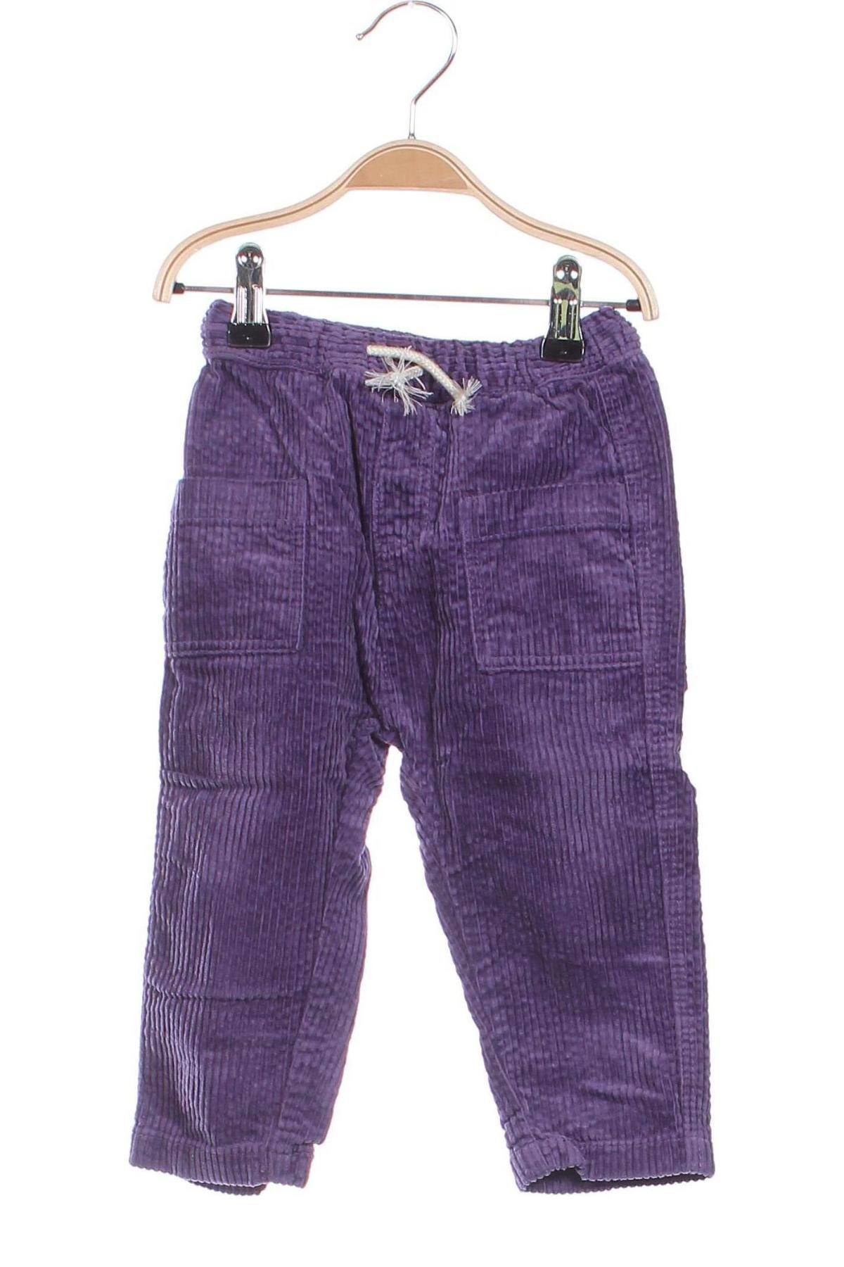 Pantaloni pentru copii H&M, Mărime 9-12m/ 74-80 cm, Culoare Mov, Preț 69,99 Lei