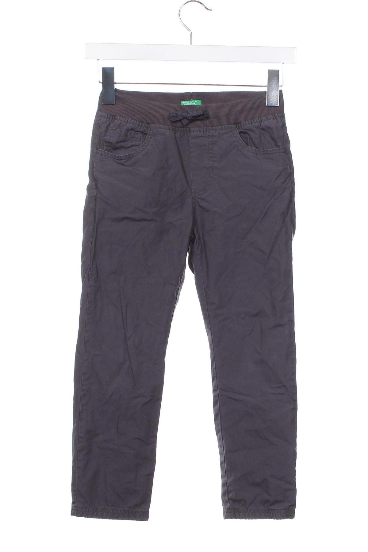 Pantaloni pentru copii United Colors Of Benetton, Mărime 7-8y/ 128-134 cm, Culoare Gri, Preț 75,41 Lei