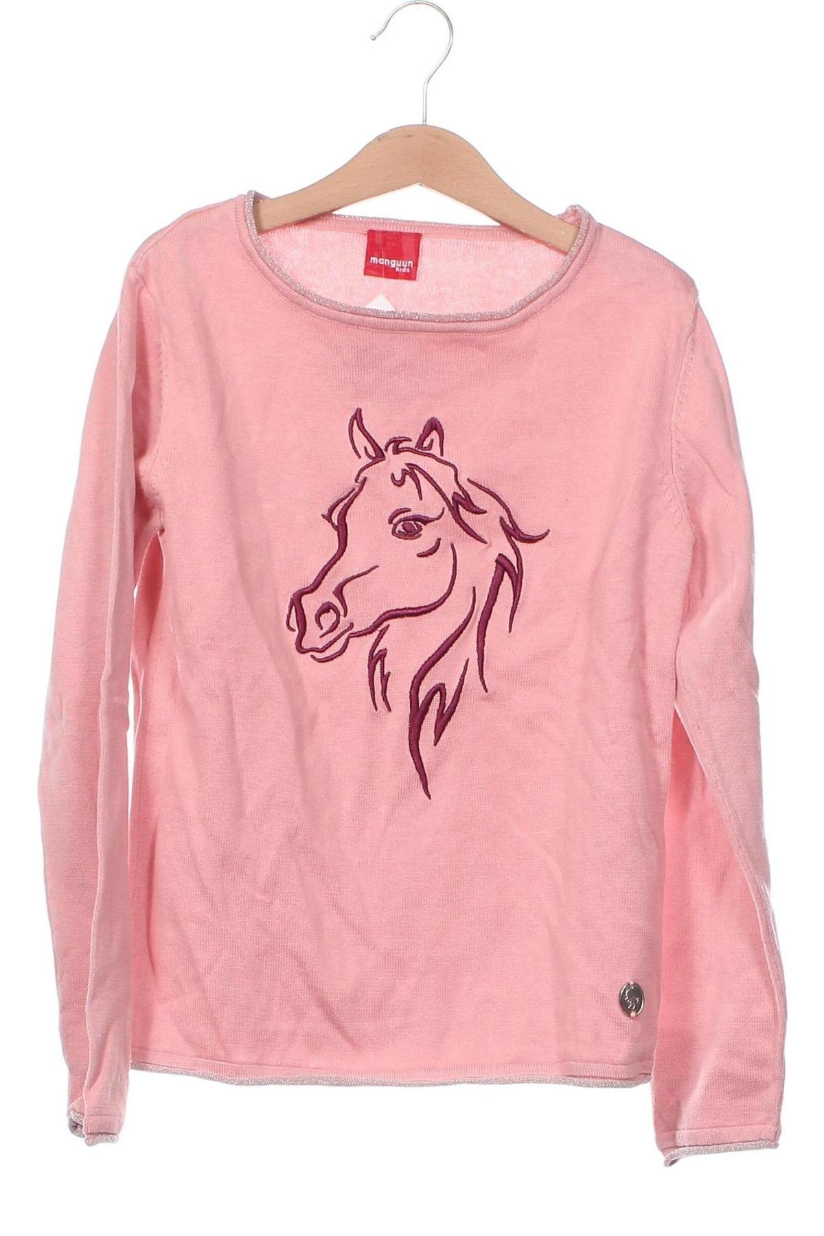 Kinderpullover Manguun, Größe 9-10y/ 140-146 cm, Farbe Rosa, Preis 6,49 €