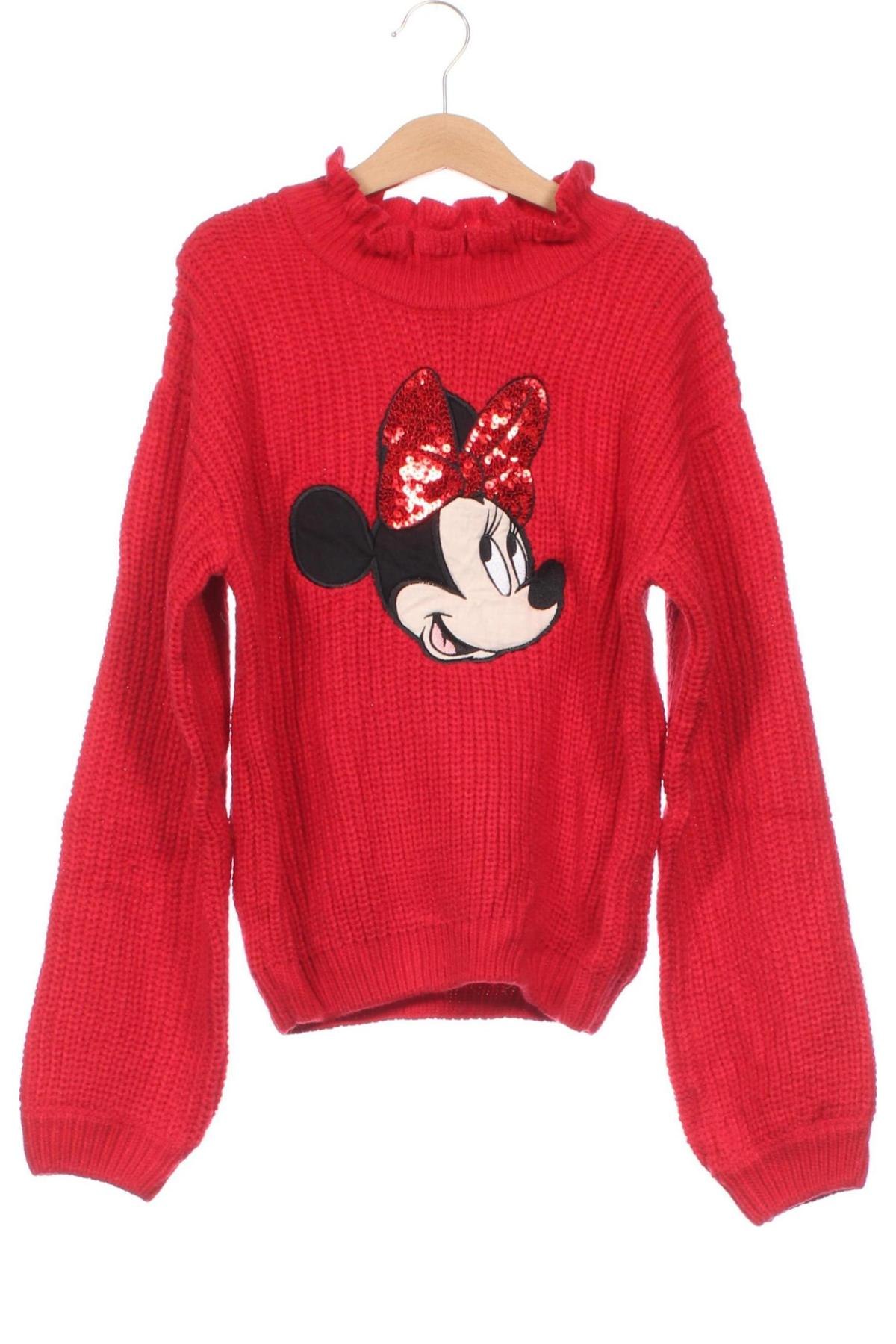 Kinderpullover Minnie Mouse, Größe 7-8y/ 128-134 cm, Farbe Rot, Preis 9,99 €