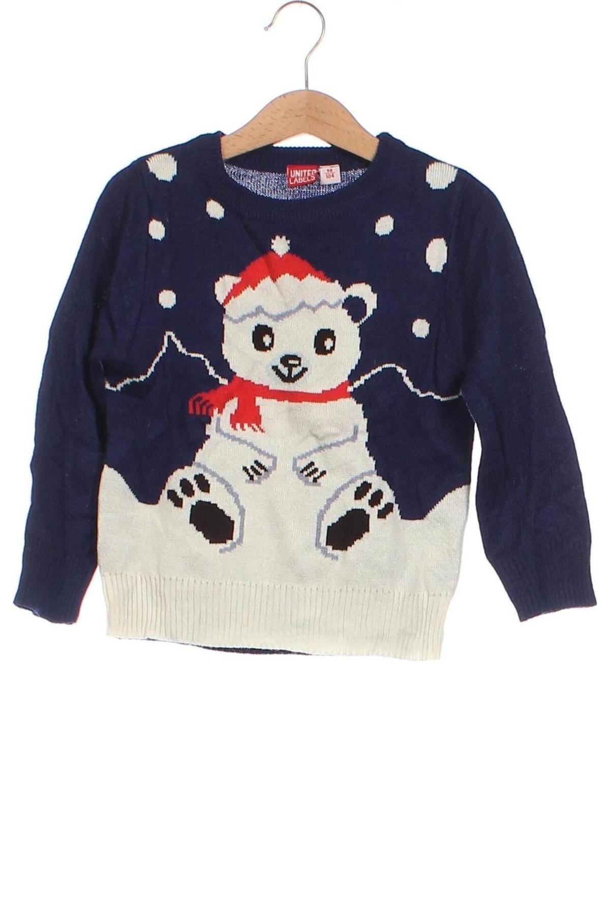 Kinderpullover United Labels, Größe 2-3y/ 98-104 cm, Farbe Blau, Preis € 10,99