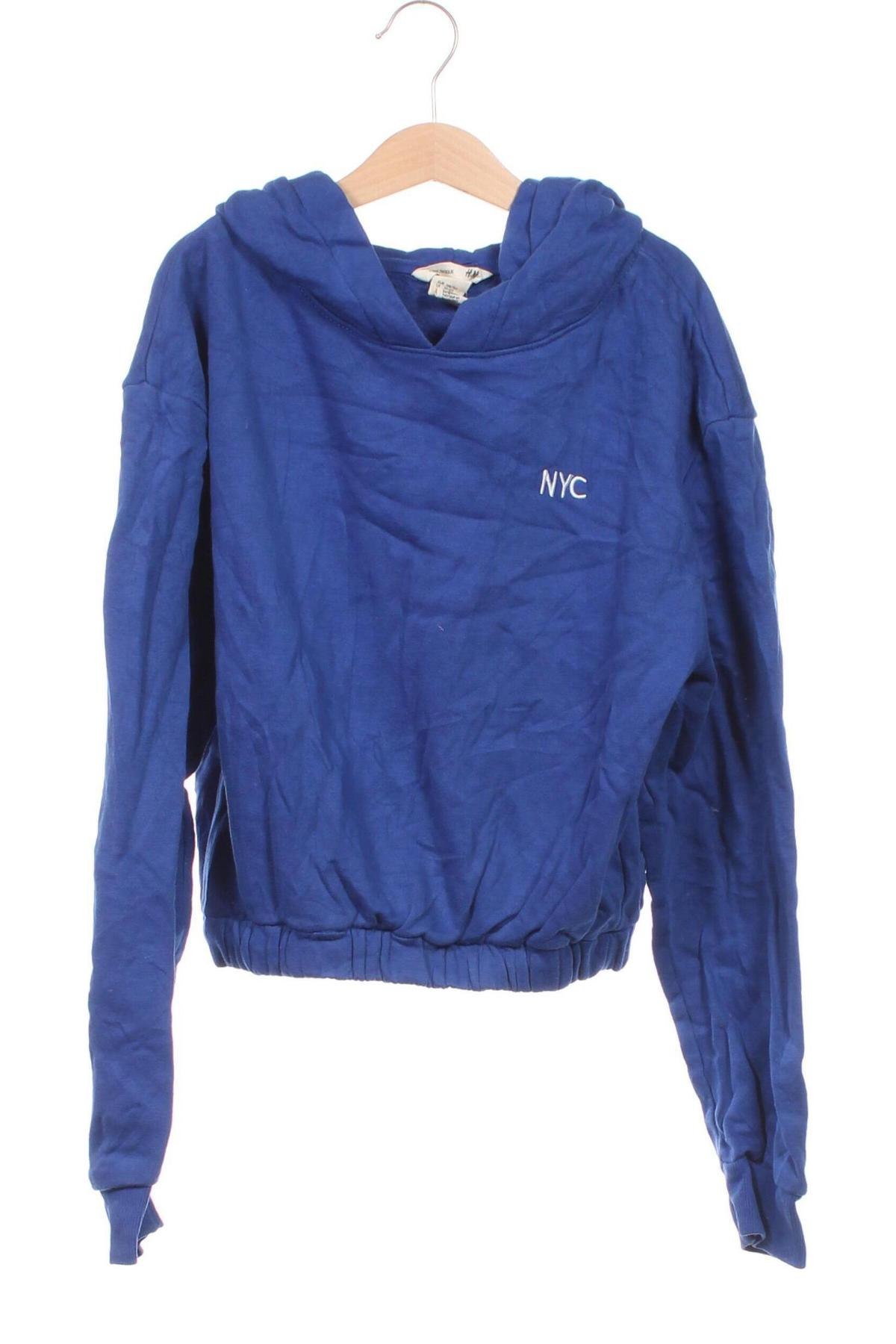 Kinder Sweatshirts H&M, Größe 10-11y/ 146-152 cm, Farbe Blau, Preis 8,49 €