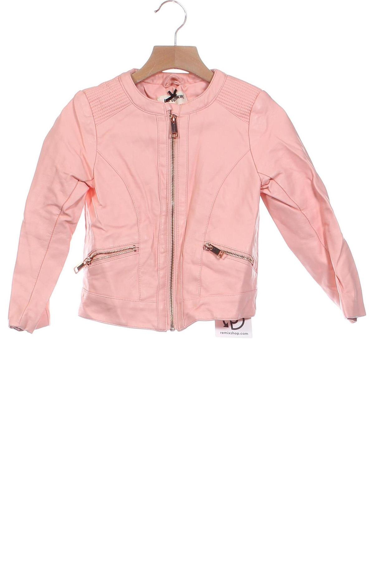 Kinder Lederjacke LC Waikiki, Größe 3-4y/ 104-110 cm, Farbe Rosa, Preis € 16,37