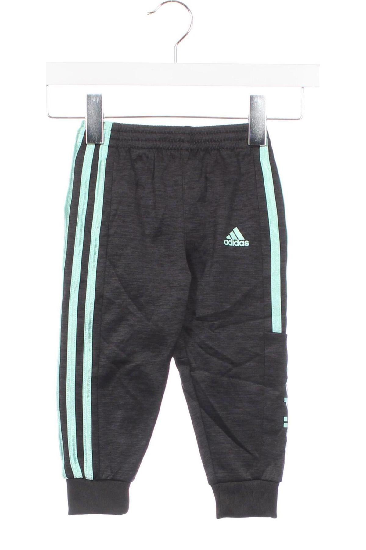 Kinder Sporthose Adidas, Größe 2-3y/ 98-104 cm, Farbe Grau, Preis 18,49 €