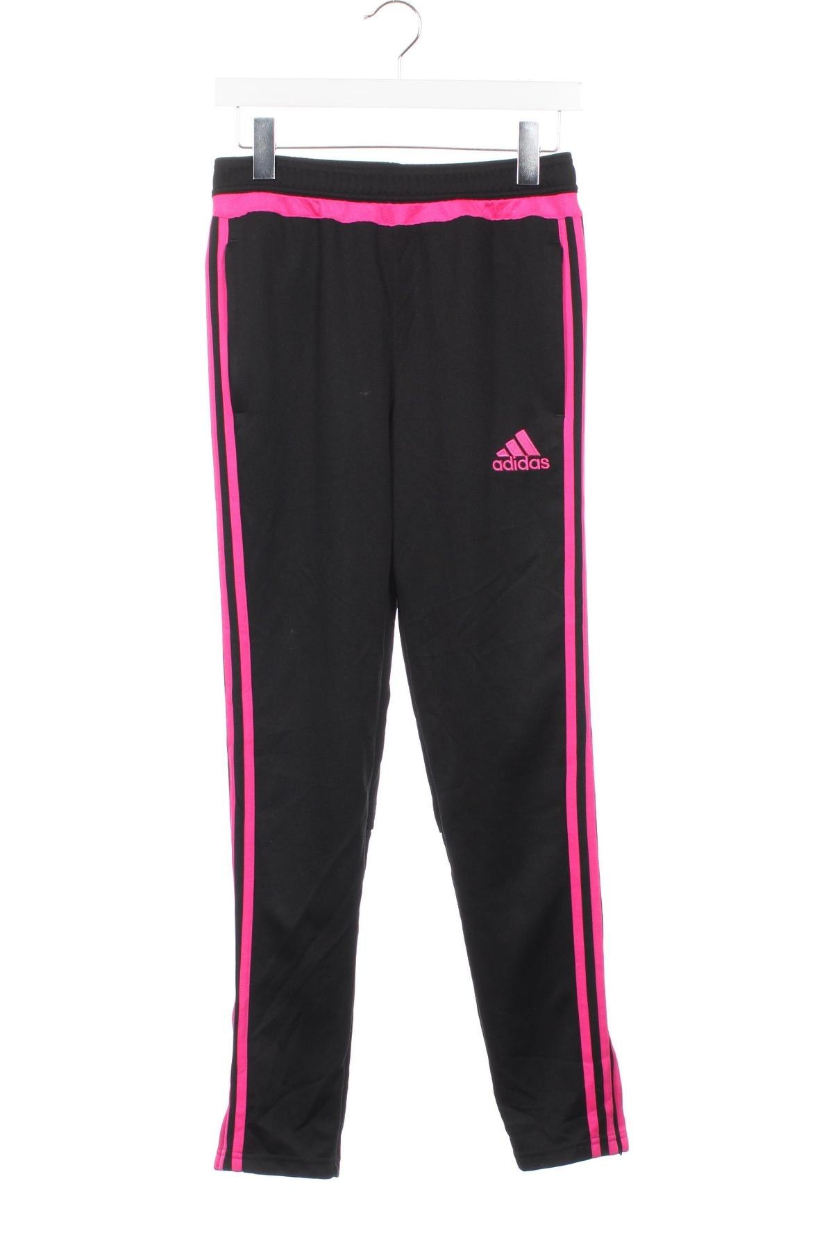 Dziecięce spodnie sportowe Adidas, Rozmiar 12-13y/ 158-164 cm, Kolor Czarny, Cena 65,99 zł