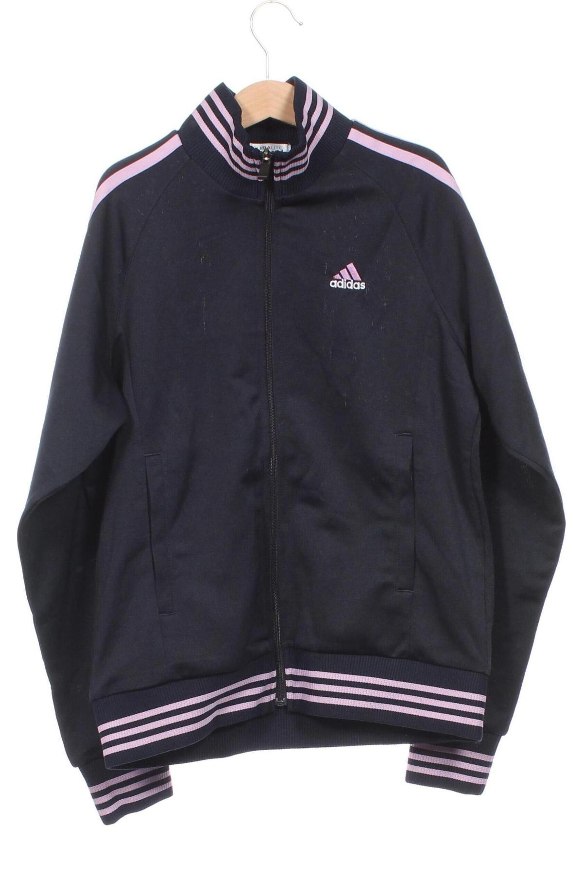 Dziecięca sportowa bluza Adidas, Rozmiar 10-11y/ 146-152 cm, Kolor Niebieski, Cena 92,99 zł