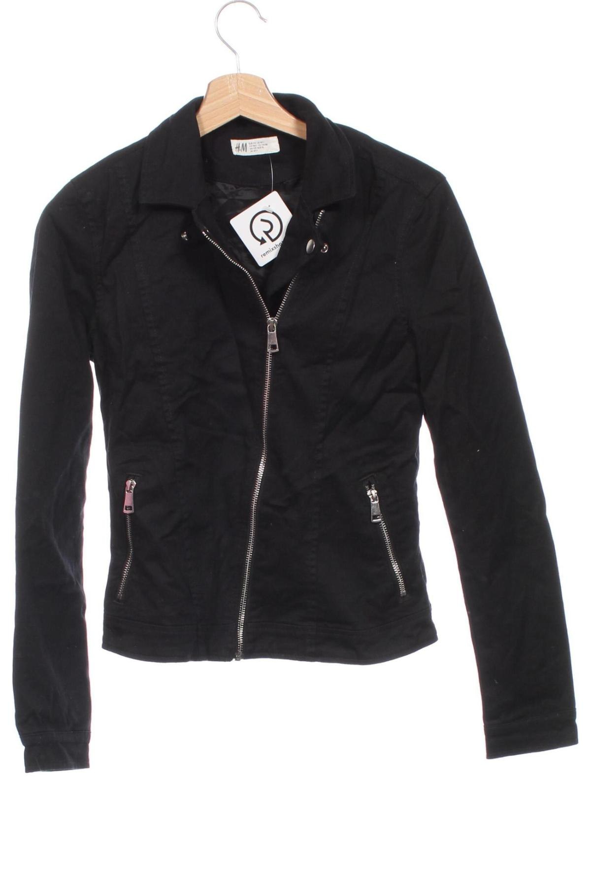 Kinderjacke H&M, Größe 14-15y/ 168-170 cm, Farbe Schwarz, Preis € 12,99