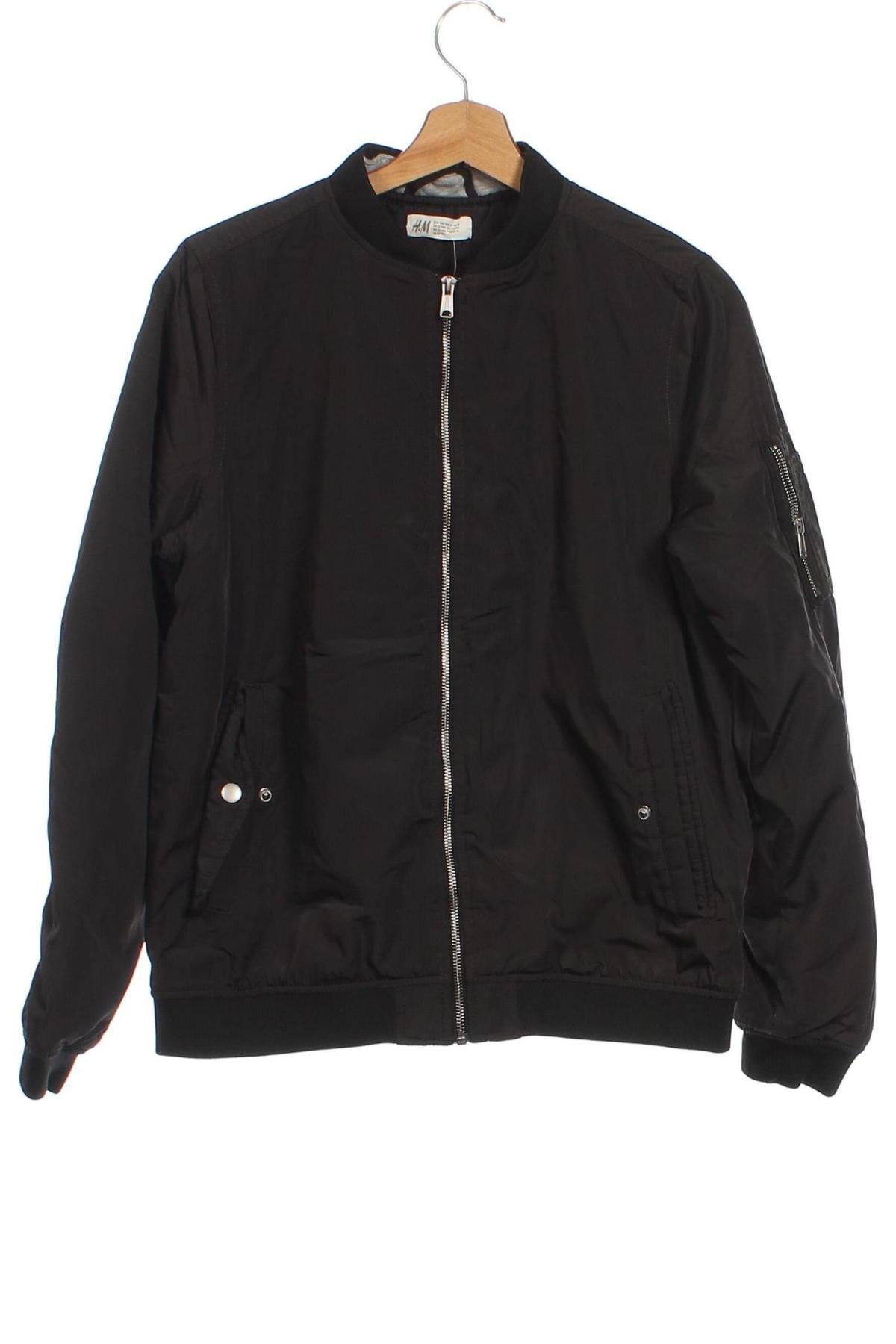 Kinderjacke H&M, Größe 12-13y/ 158-164 cm, Farbe Schwarz, Preis € 11,99