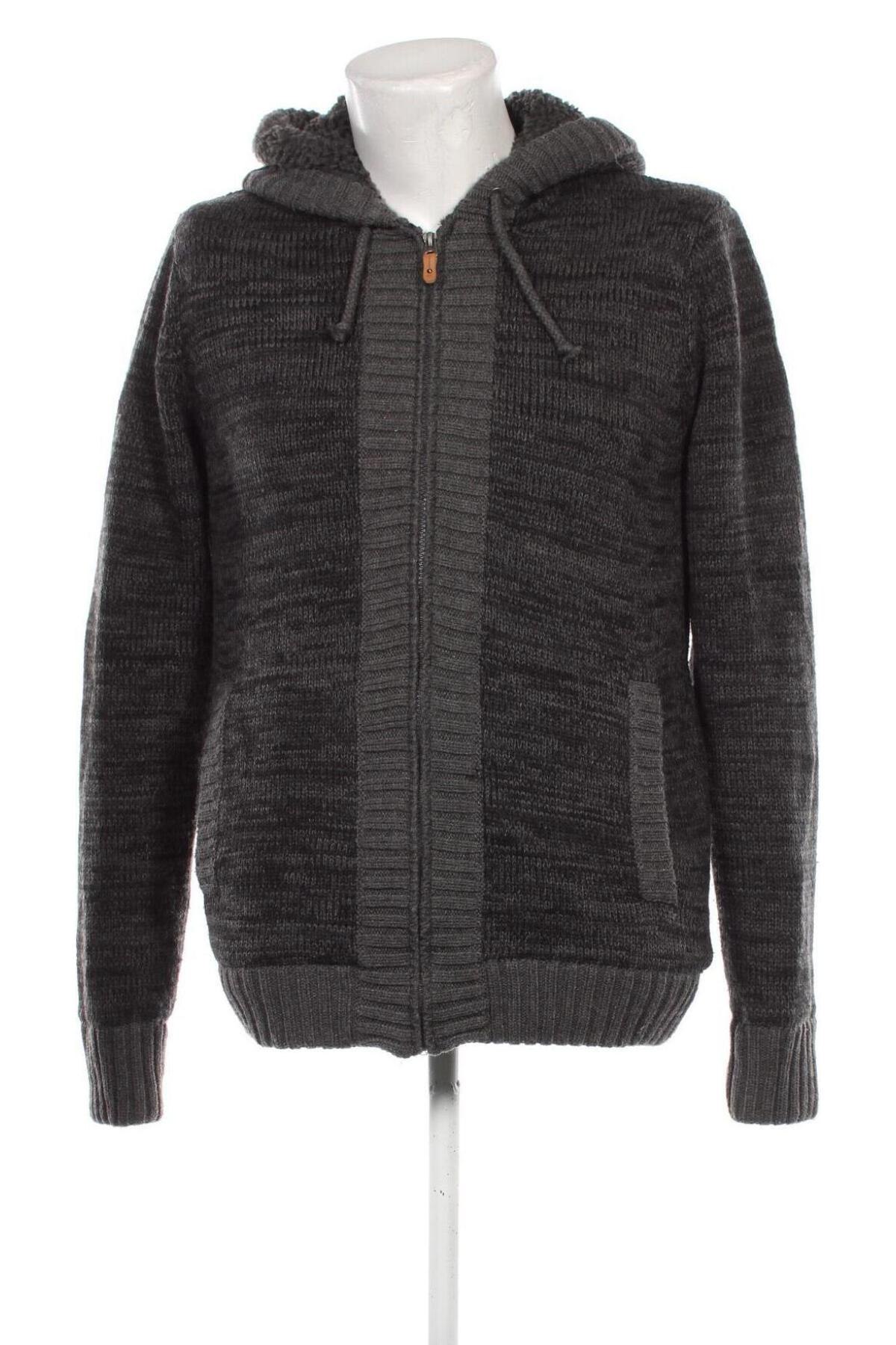 Herren Strickjacke Clockhouse, Größe XL, Farbe Grau, Preis 16,99 €