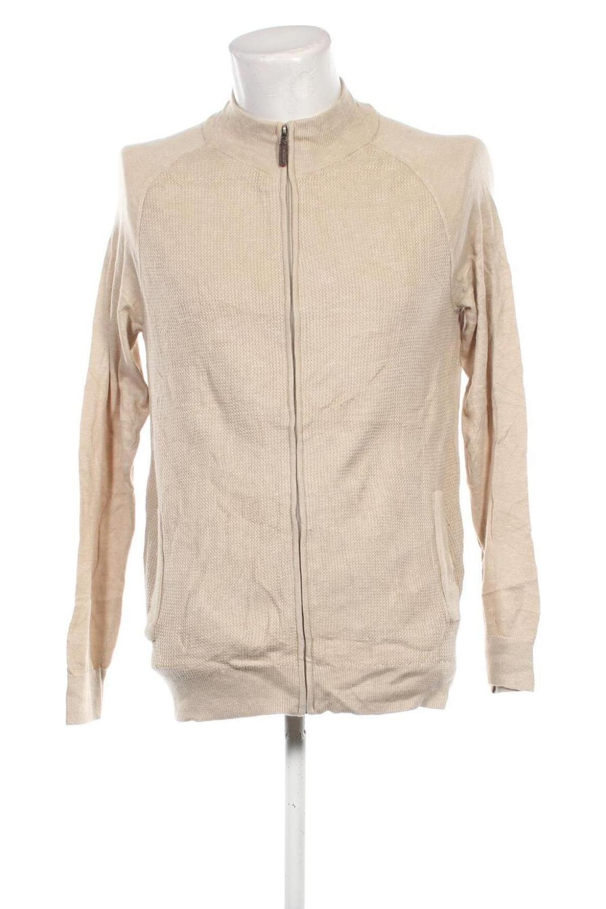 Herren Strickjacke Club Room, Größe L, Farbe Beige, Preis € 10,49