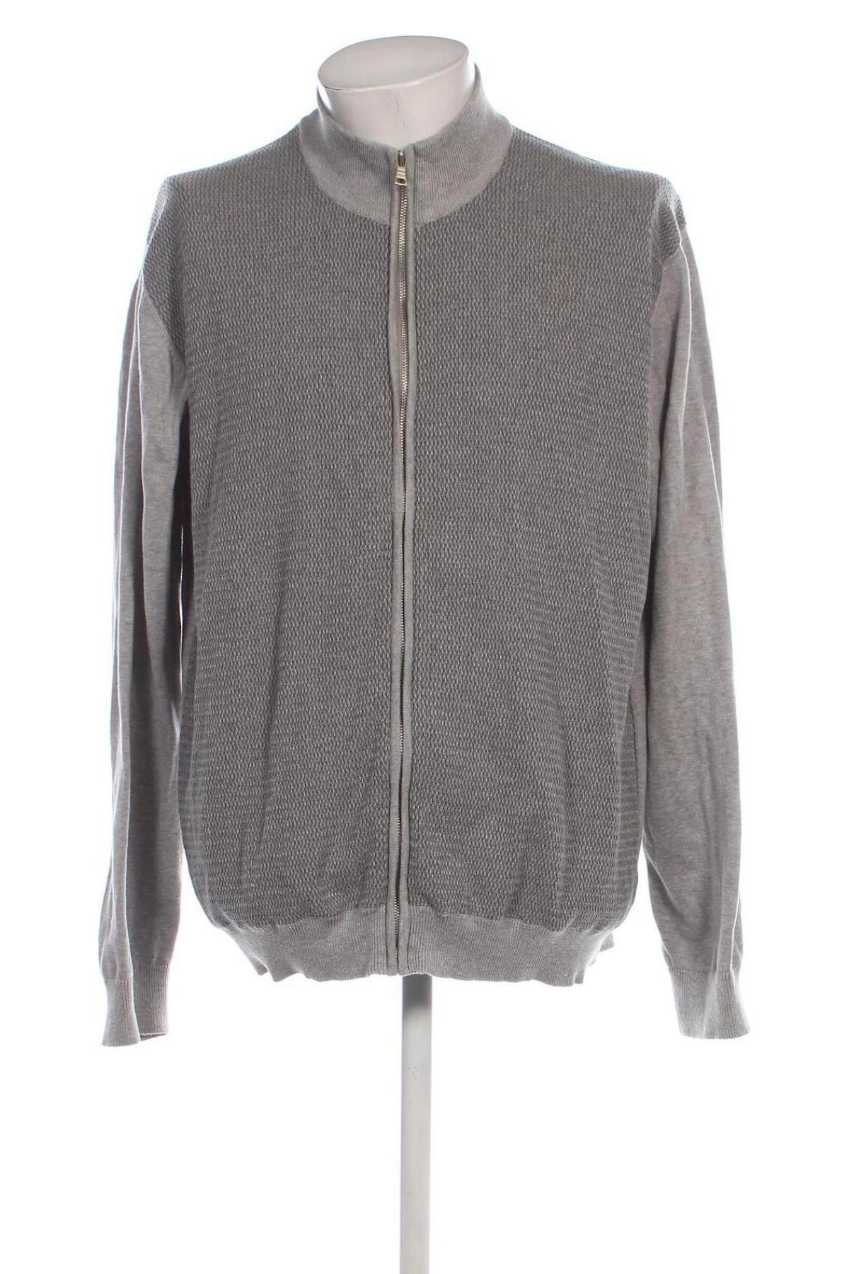 Herren Strickjacke Marks & Spencer, Größe XXL, Farbe Grau, Preis 9,99 €