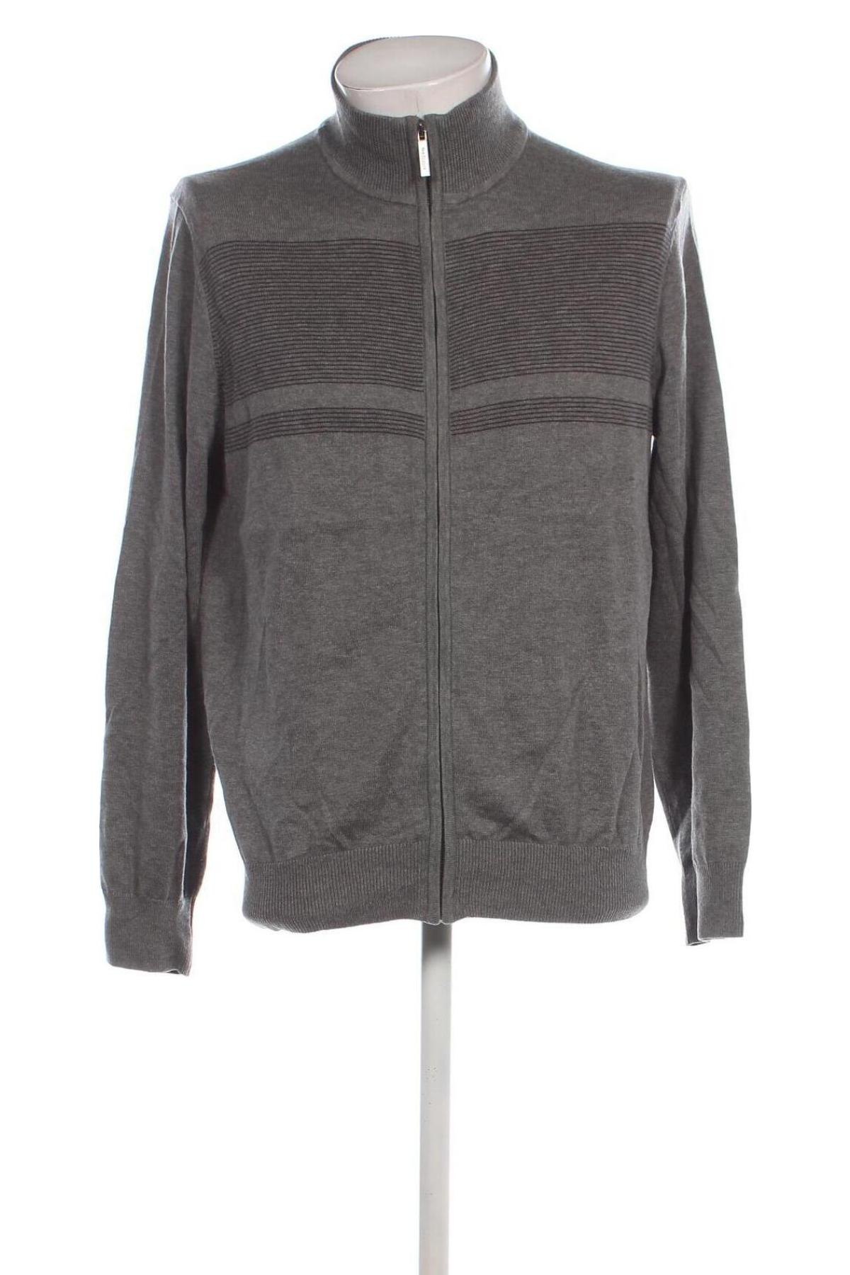 Herren Strickjacke Van Heusen, Größe M, Farbe Grau, Preis 12,99 €