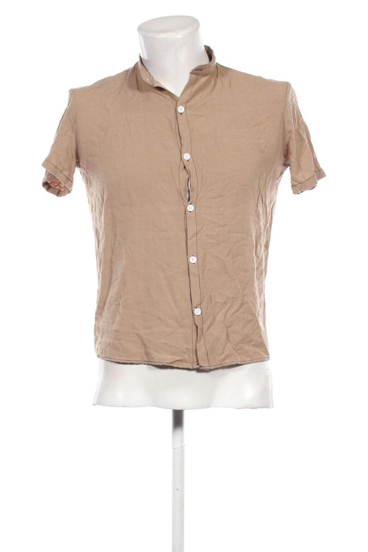 Herrenhemd SHEIN, Größe M, Farbe Beige, Preis € 11,99