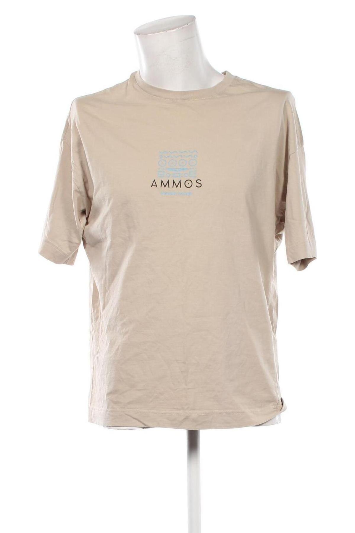 Ανδρικό t-shirt, Μέγεθος L, Χρώμα  Μπέζ, Τιμή 7,49 €