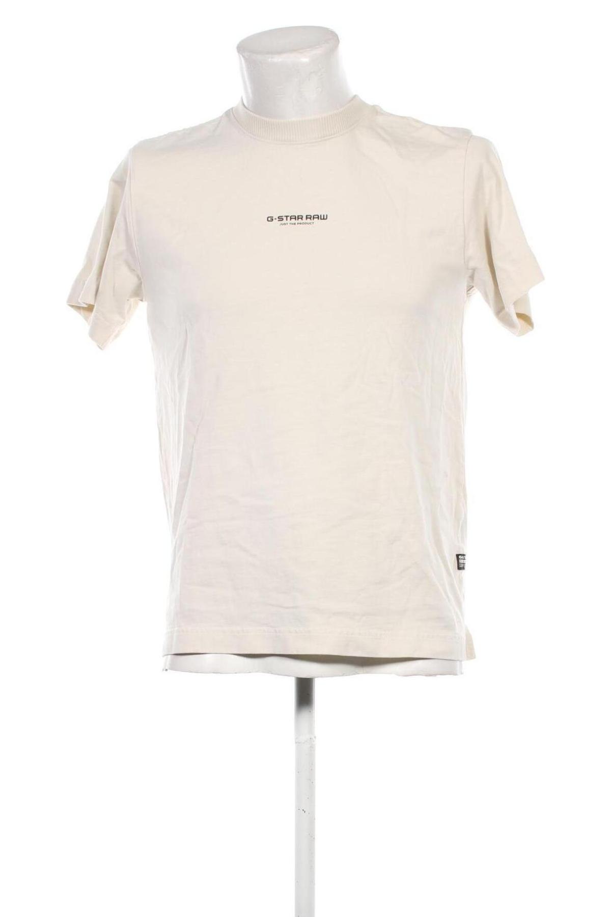 Herren T-Shirt G-Star Raw, Größe S, Farbe Ecru, Preis 20,52 €