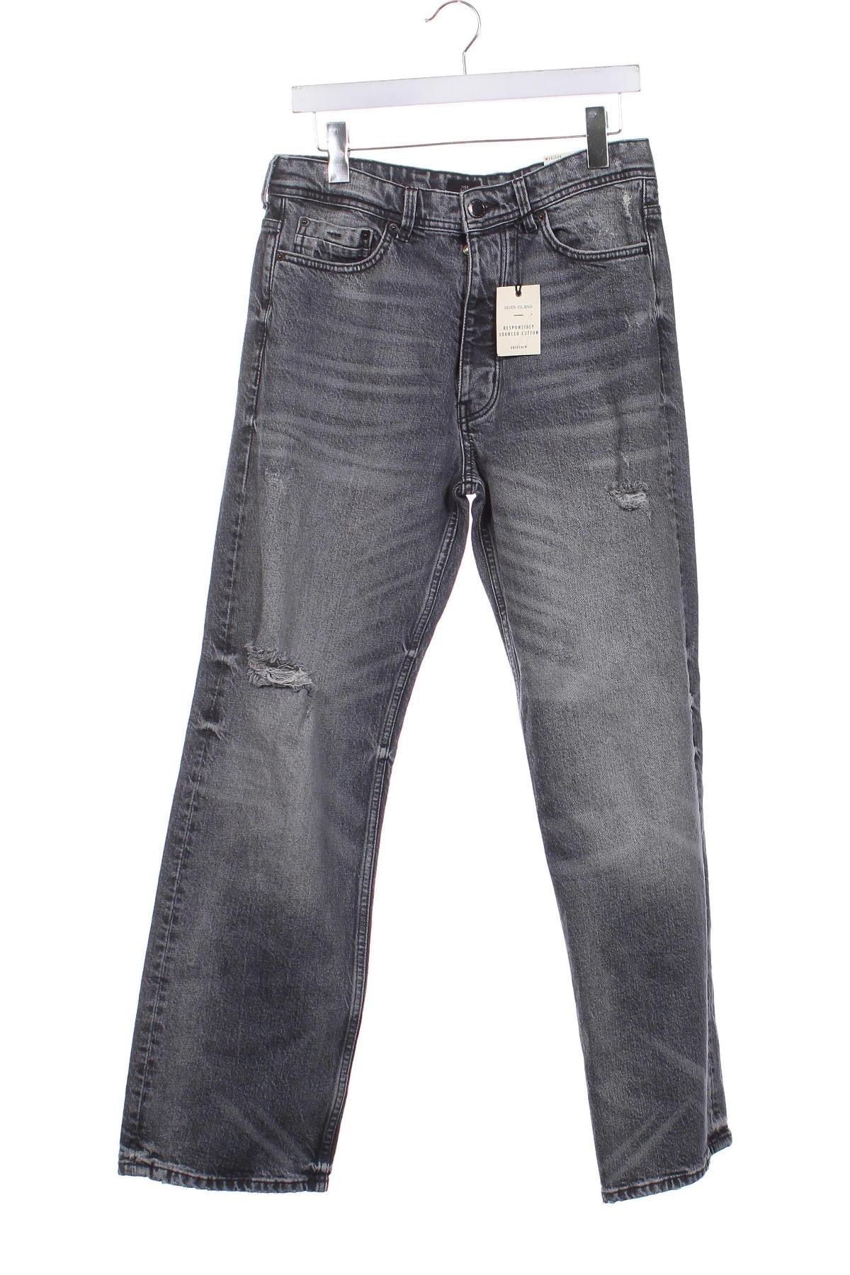 Herren Jeans River Island, Größe S, Farbe Grau, Preis 42,49 €