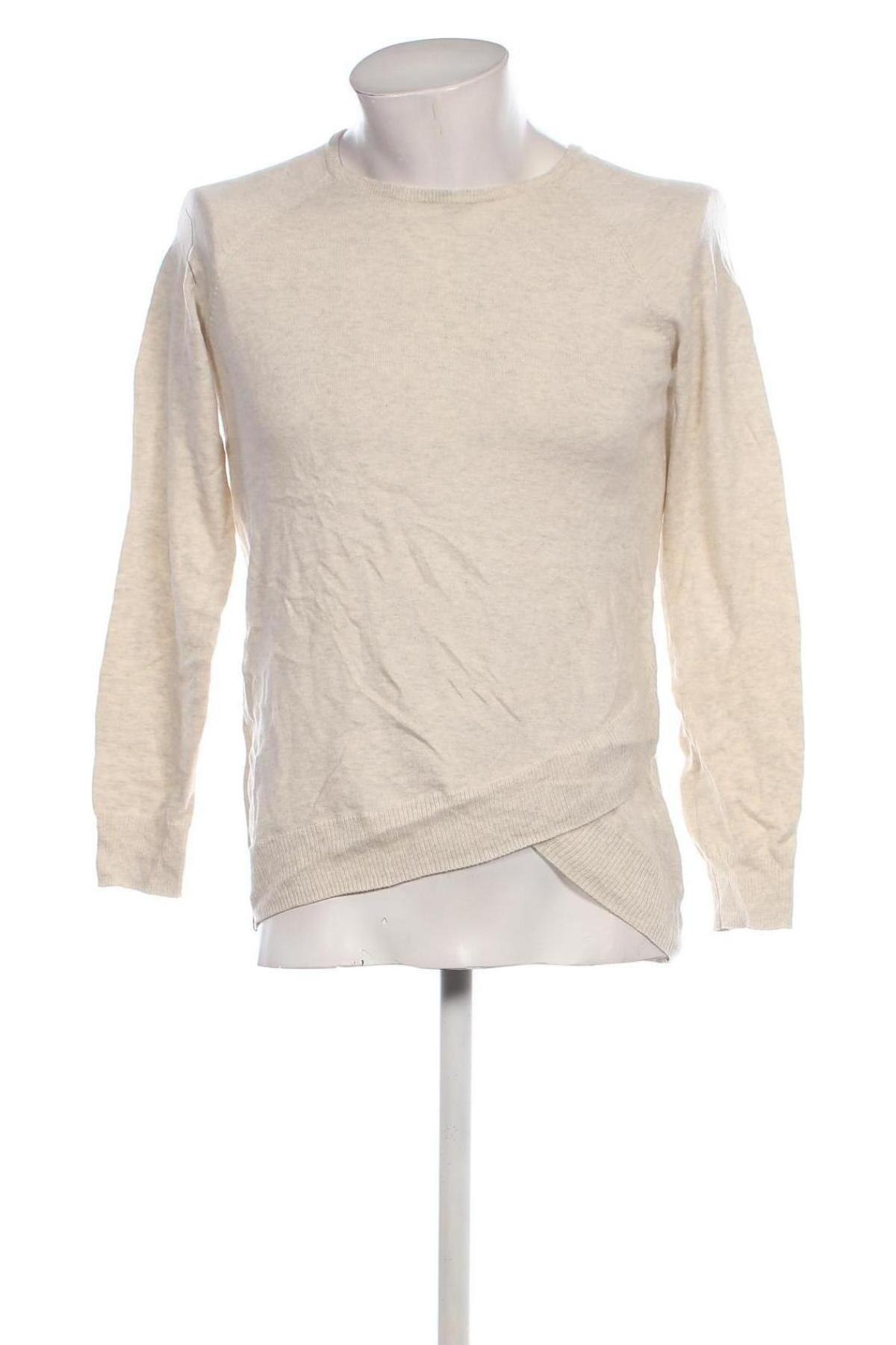 Herrenpullover, Größe M, Farbe Ecru, Preis 12,99 €