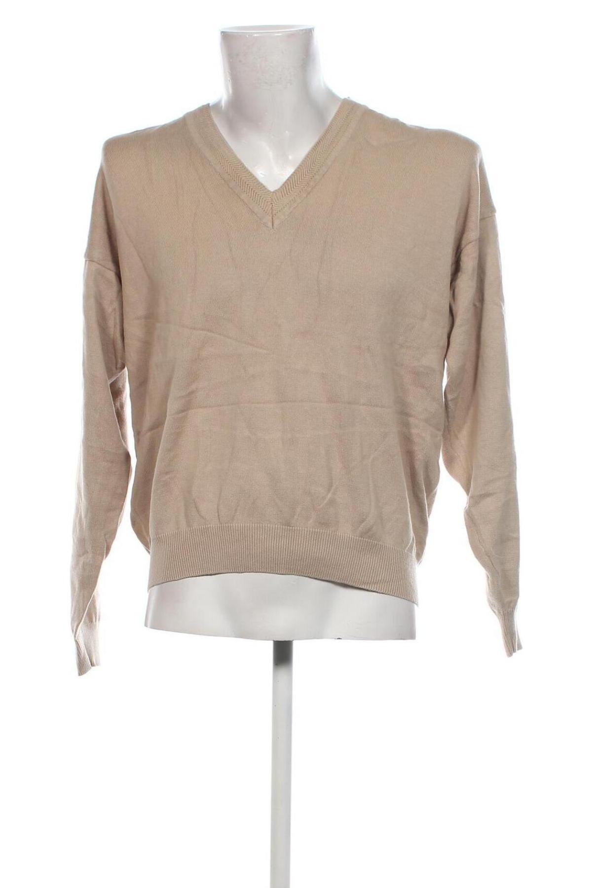 Herrenpullover Cotton Traders, Größe L, Farbe Beige, Preis 15,99 €