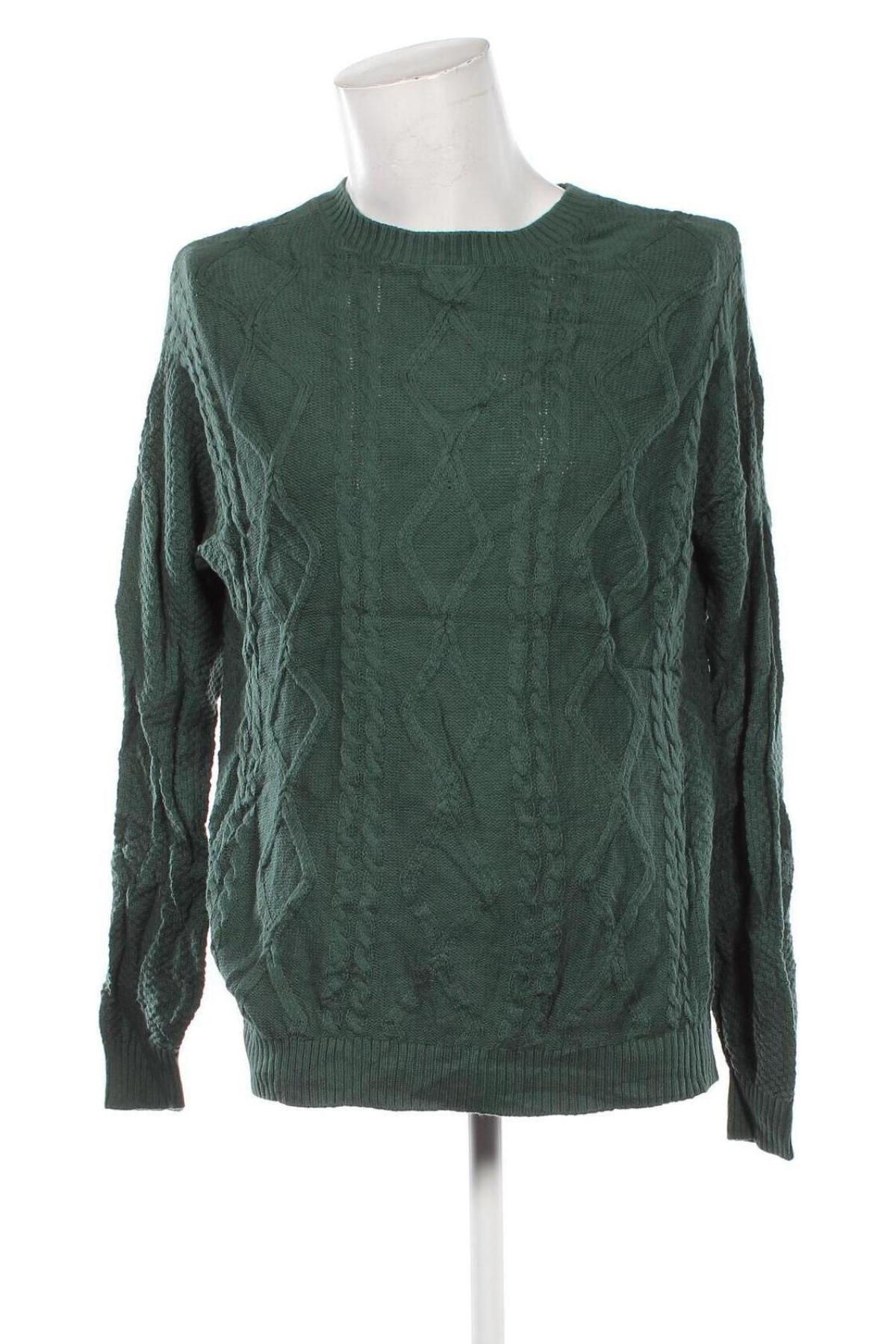 Herrenpullover Hollister, Größe M, Farbe Grün, Preis 10,49 €