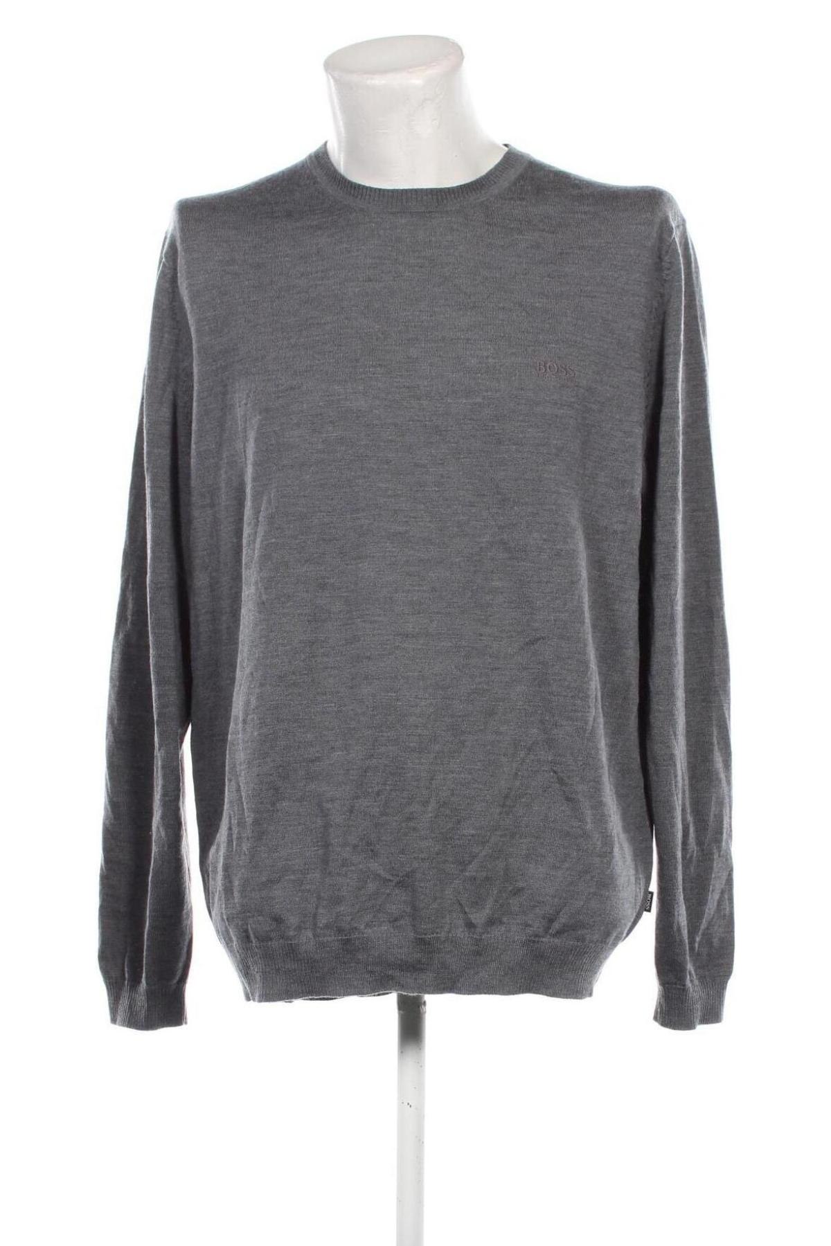 Herrenpullover Hugo Boss, Größe XXL, Farbe Grau, Preis 52,99 €