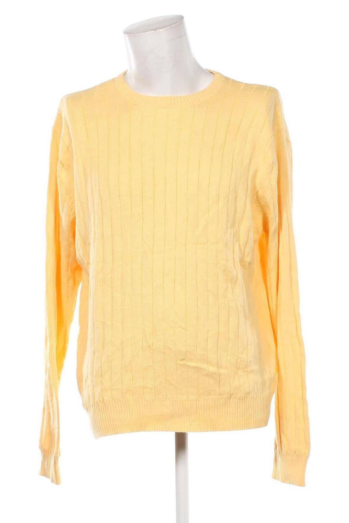 Herrenpullover John Ashford, Größe XL, Farbe Gelb, Preis 11,99 €