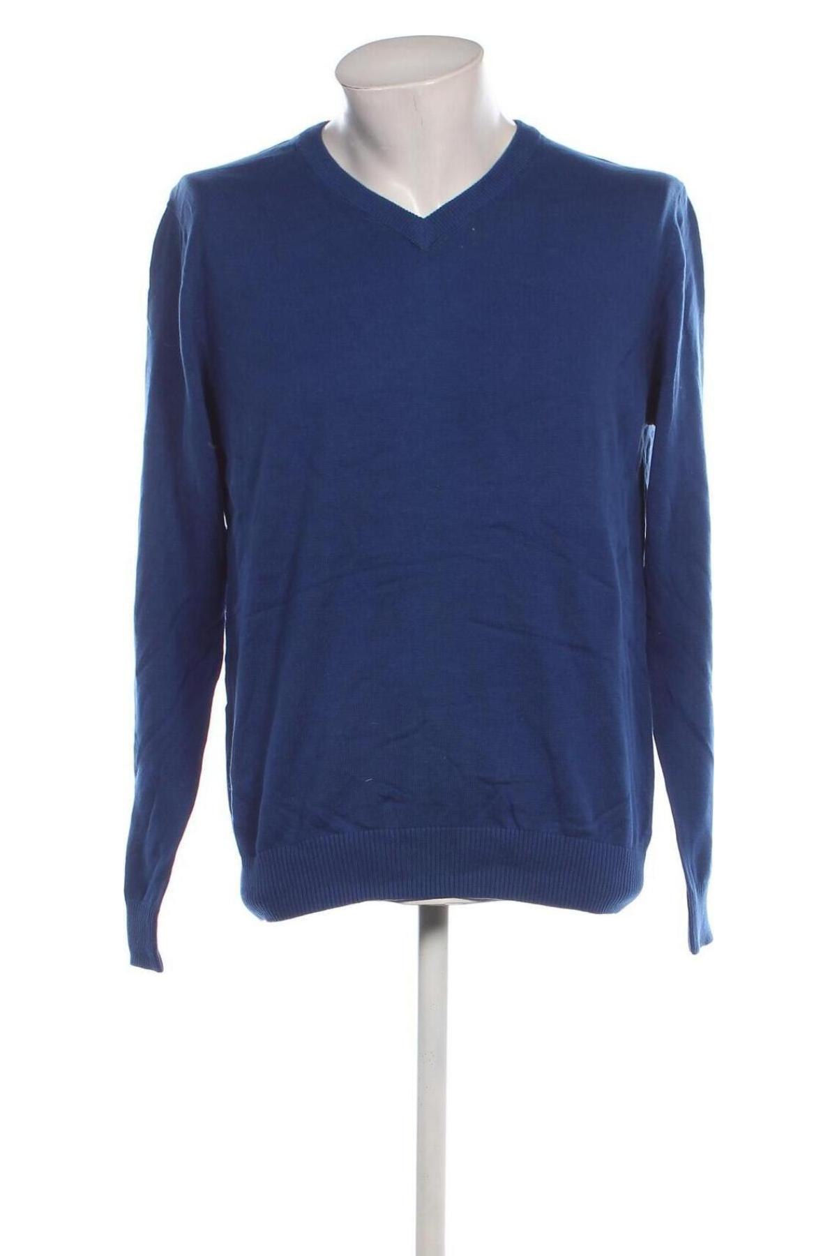 Herrenpullover John Cabot, Größe M, Farbe Blau, Preis € 11,49