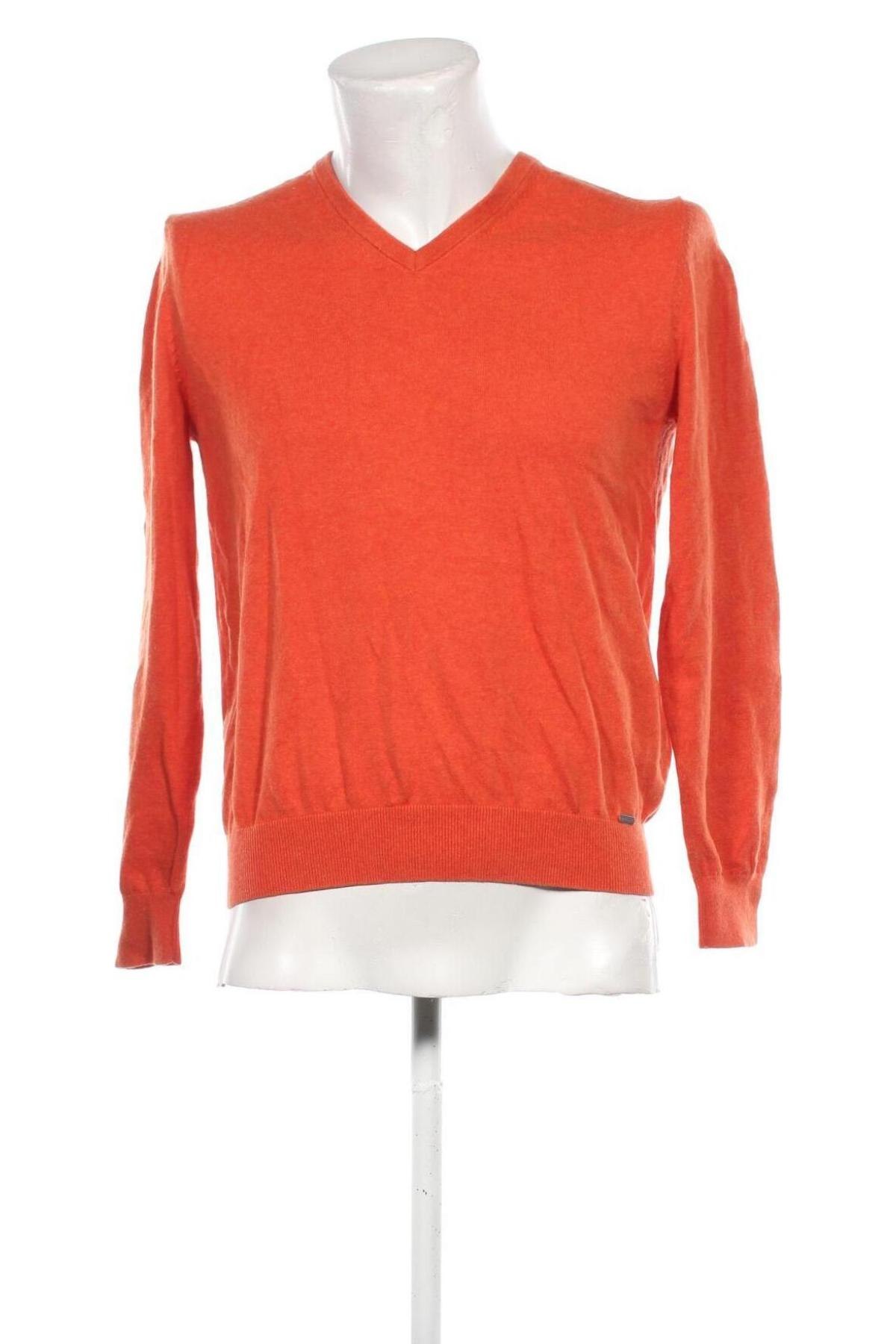 Herrenpullover Olymp, Größe S, Farbe Orange, Preis 26,49 €