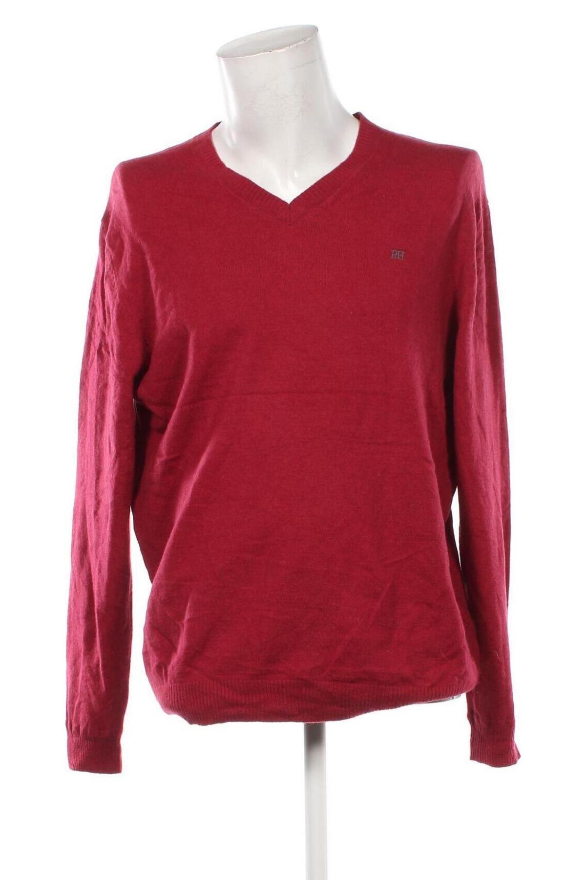 Herrenpullover Pedro Del Hierro, Größe XXL, Farbe Rot, Preis 23,99 €