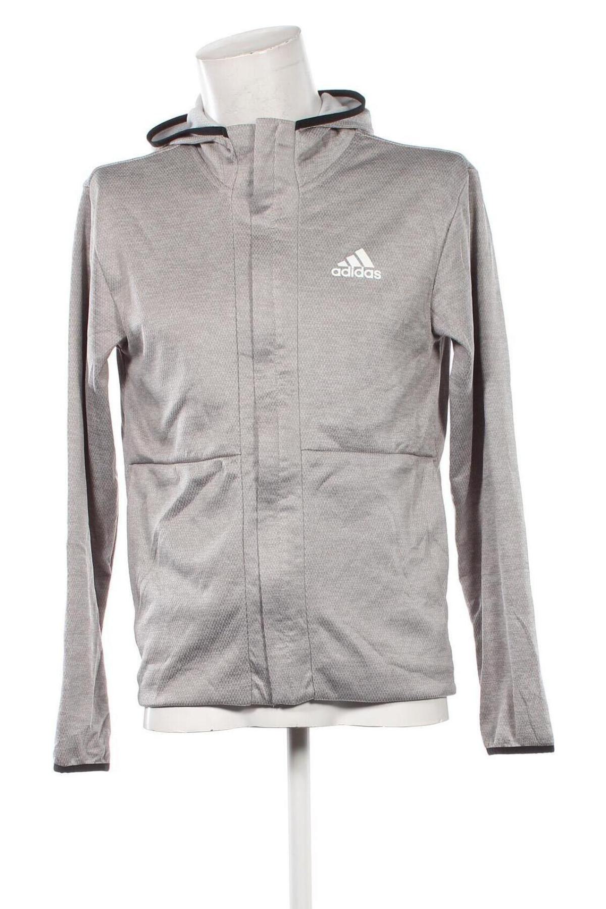 Herren Sweatshirt Adidas, Größe M, Farbe Grau, Preis 32,99 €