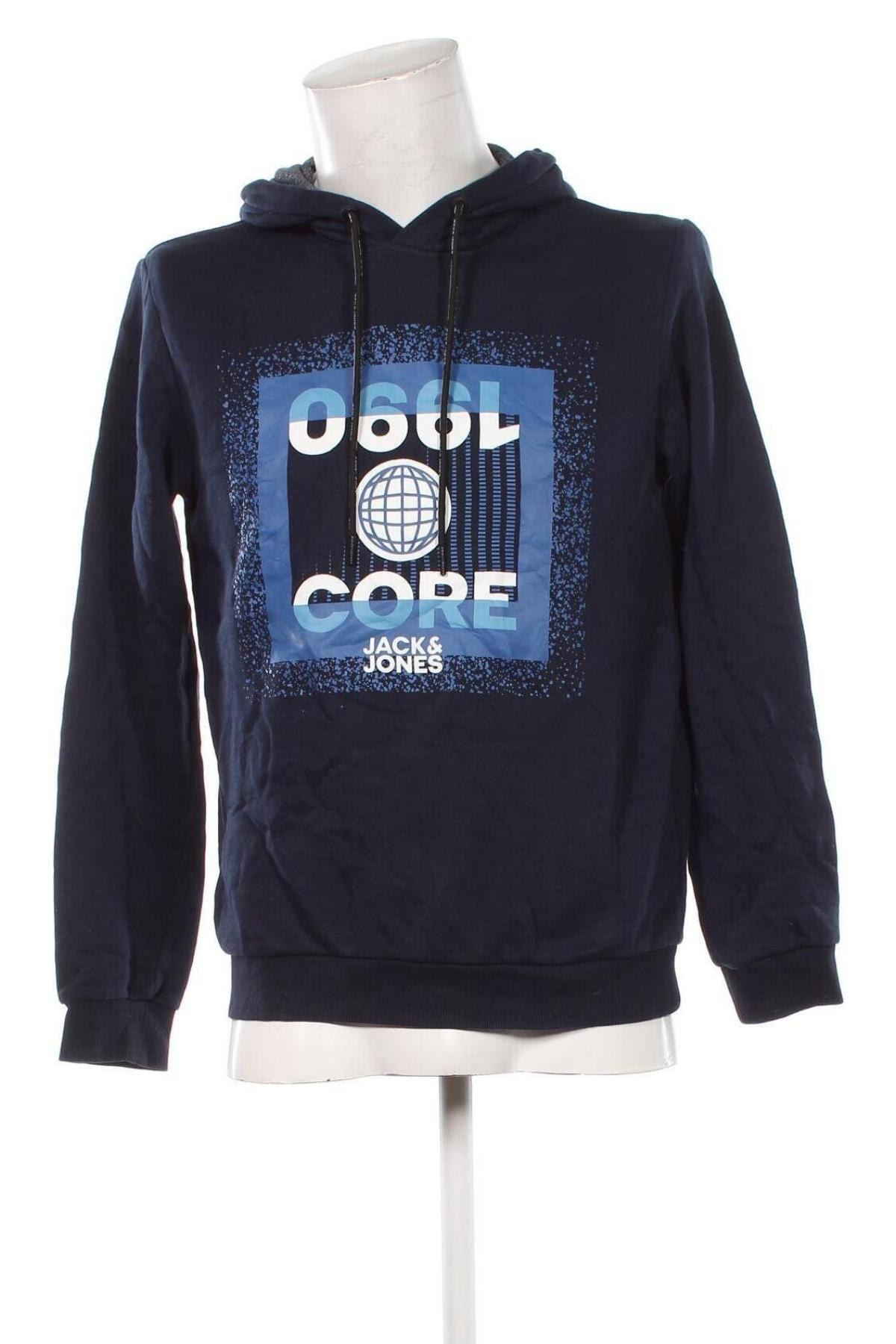 Мъжки суичър Core By Jack & Jones, Размер S, Цвят Син, Цена 13,99 лв.