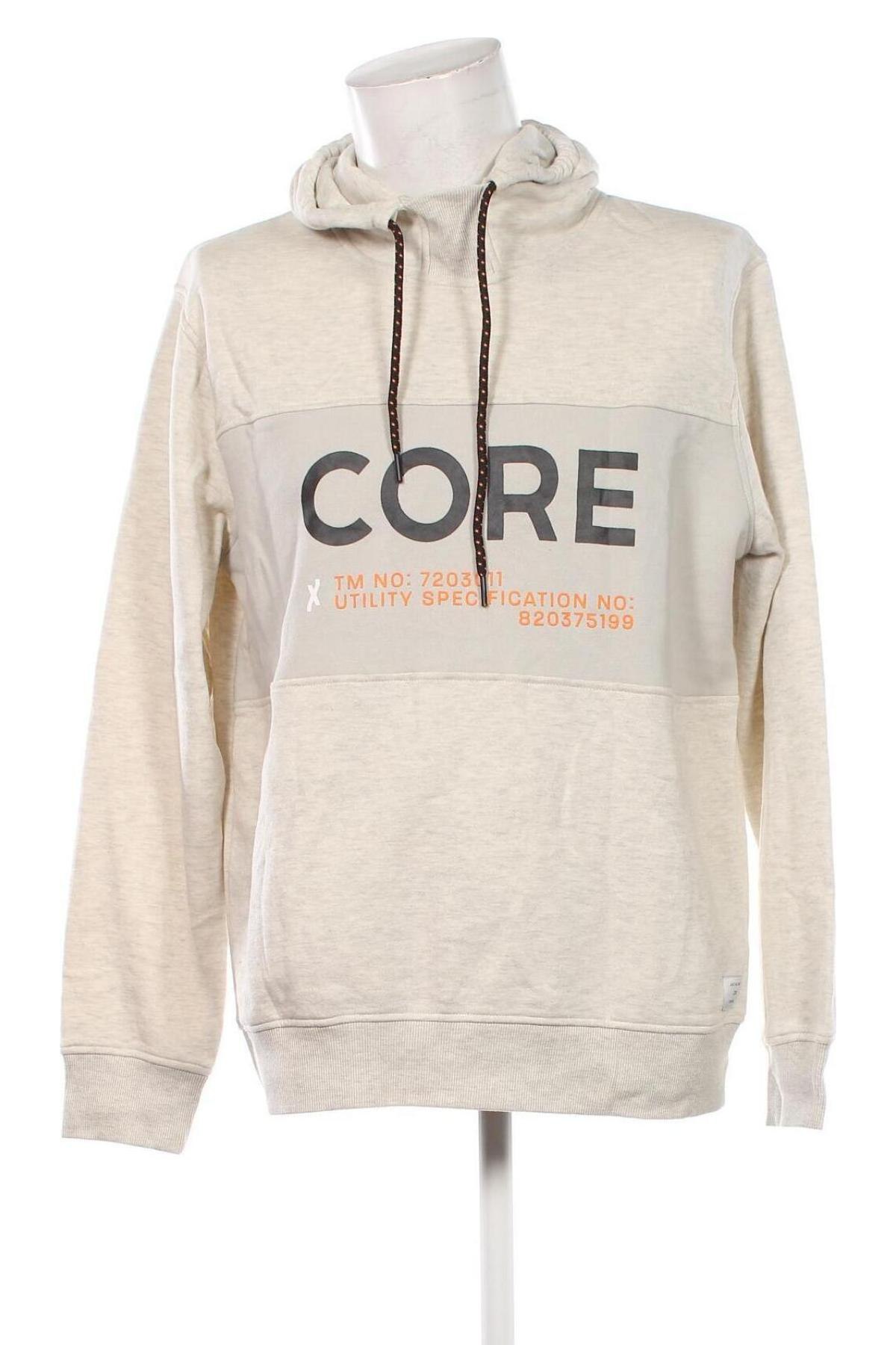 Herren Sweatshirt Jack & Jones, Größe XL, Farbe Beige, Preis 12,49 €