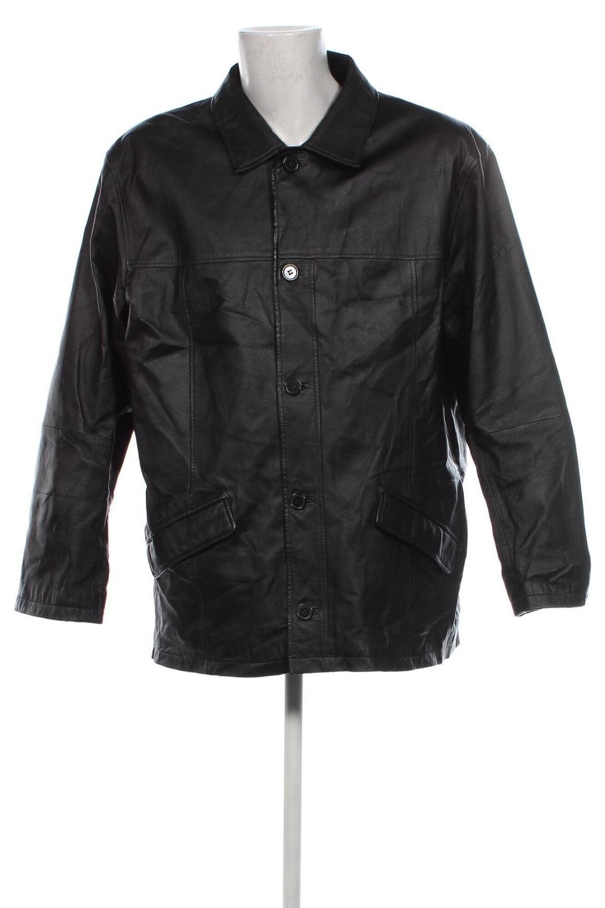 Herren Lederjacke, Größe XXL, Farbe Schwarz, Preis € 33,99