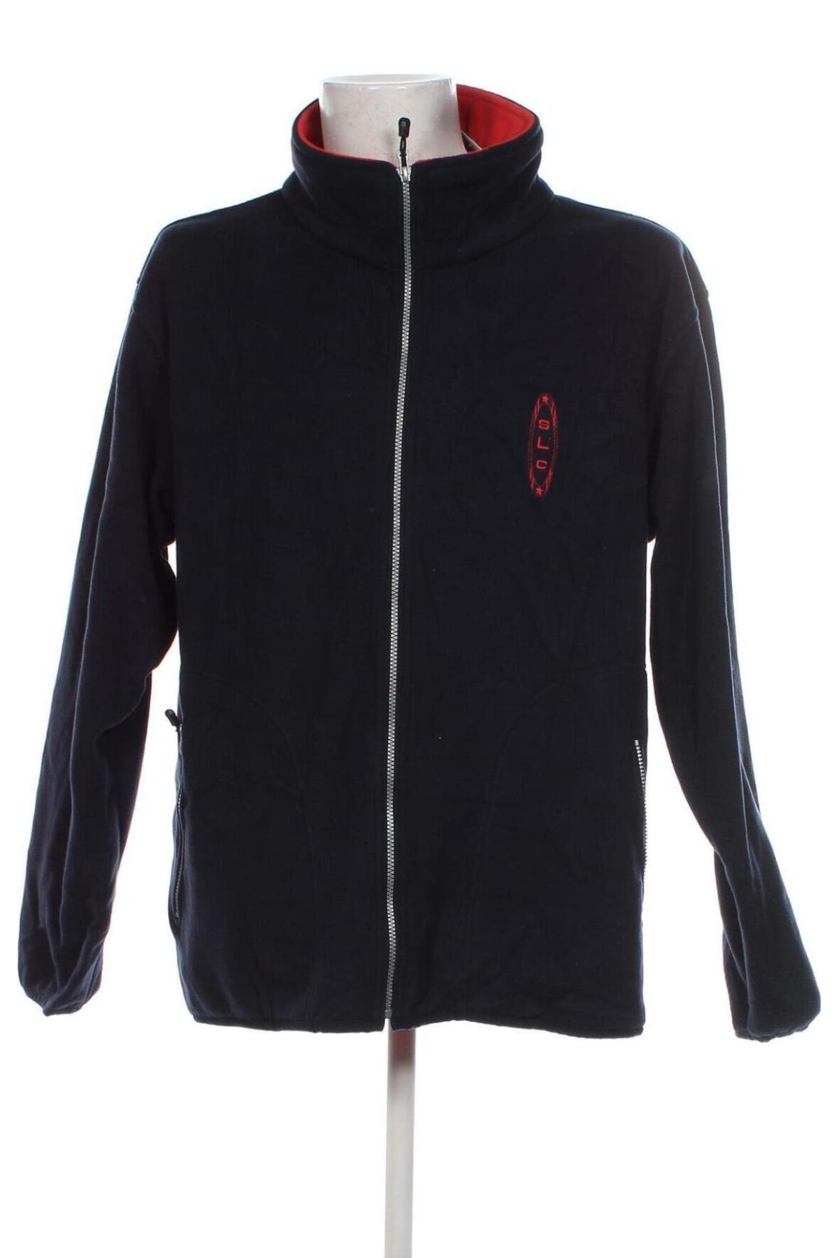 Ανδρική ζακέτα fleece, Μέγεθος XL, Χρώμα Μπλέ, Τιμή 12,49 €