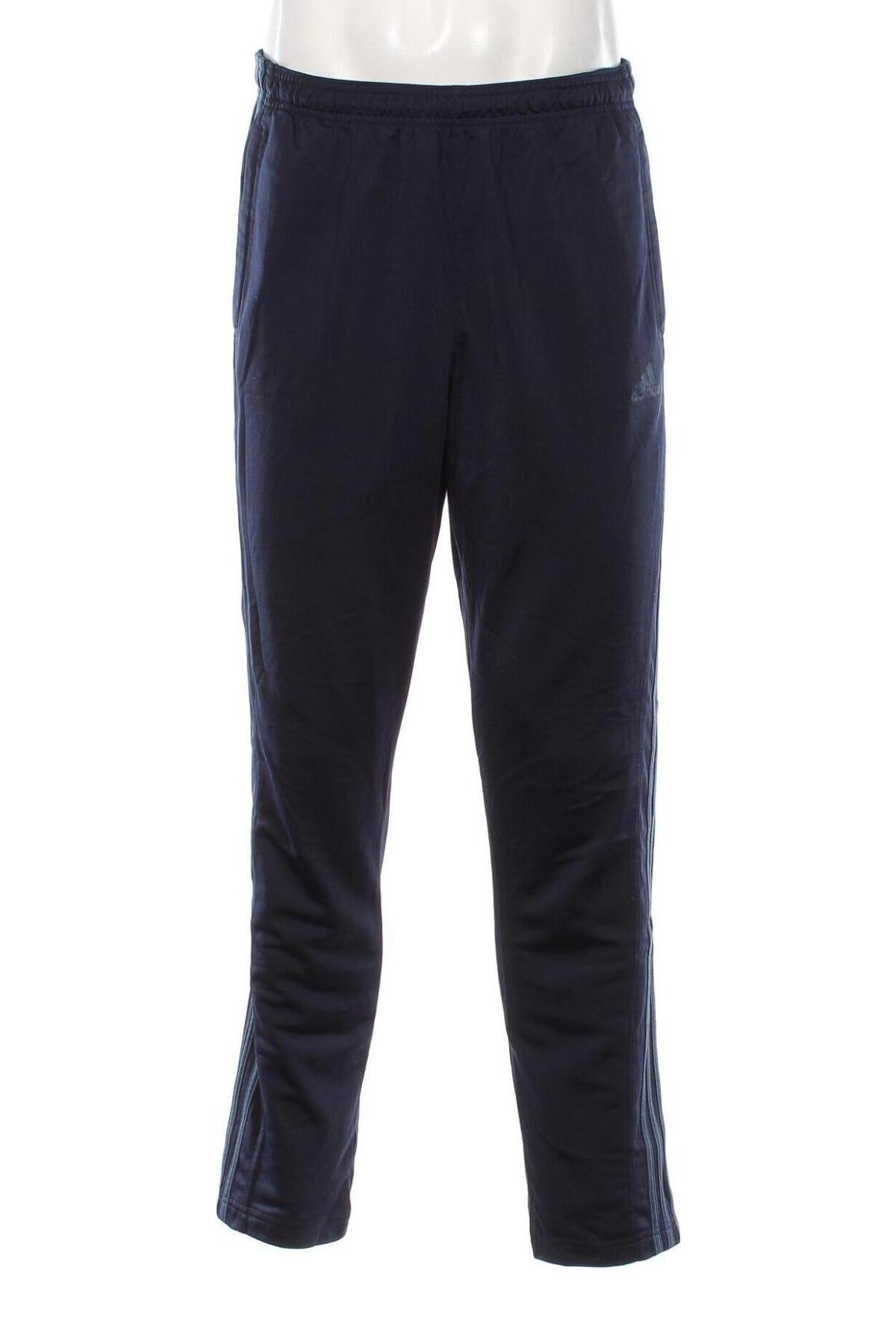 Pantaloni trening de bărbați Adidas, Mărime L, Culoare Albastru, Preț 126,99 Lei