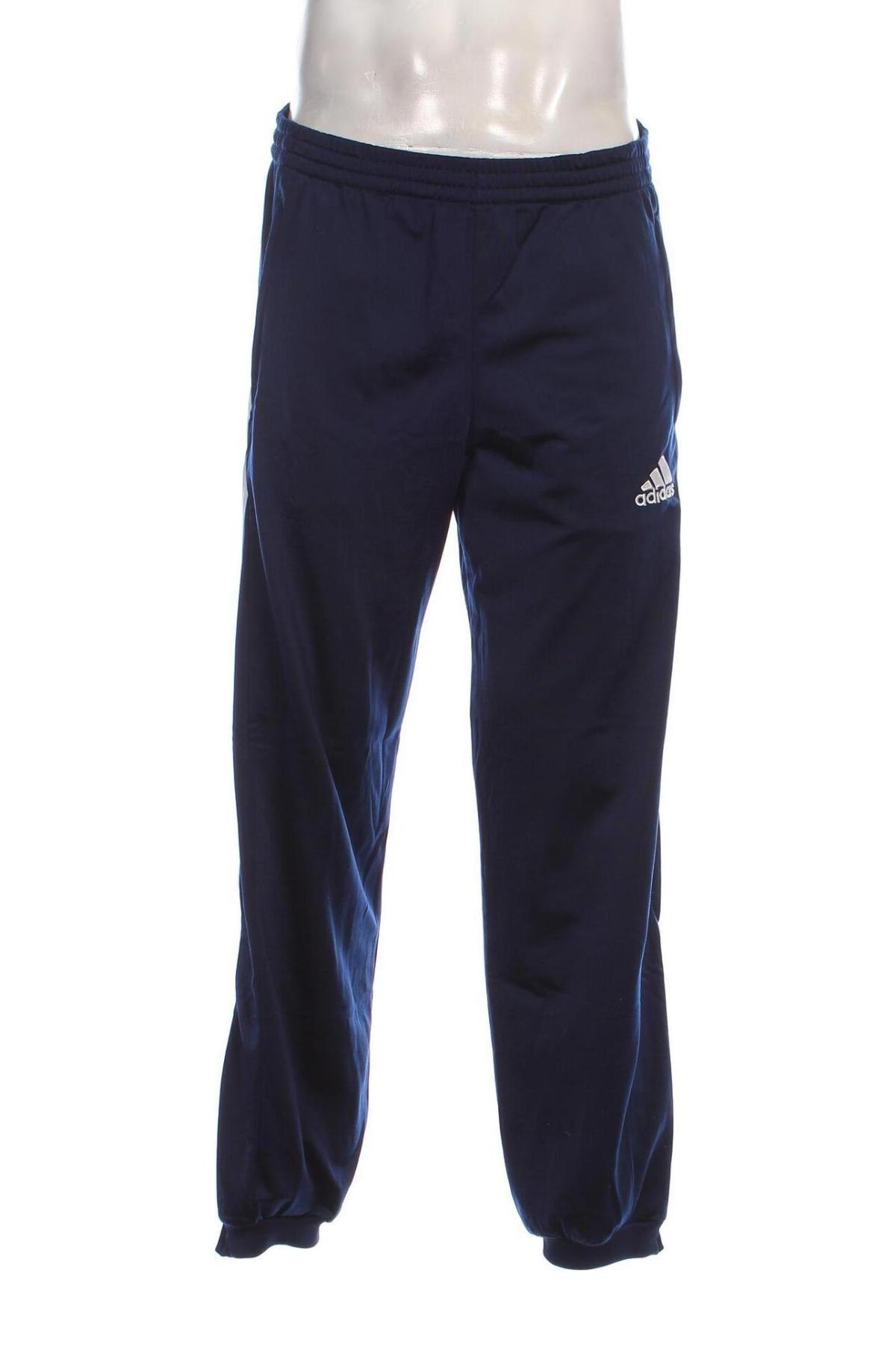 Pantaloni trening de bărbați Adidas, Mărime L, Culoare Albastru, Preț 126,99 Lei