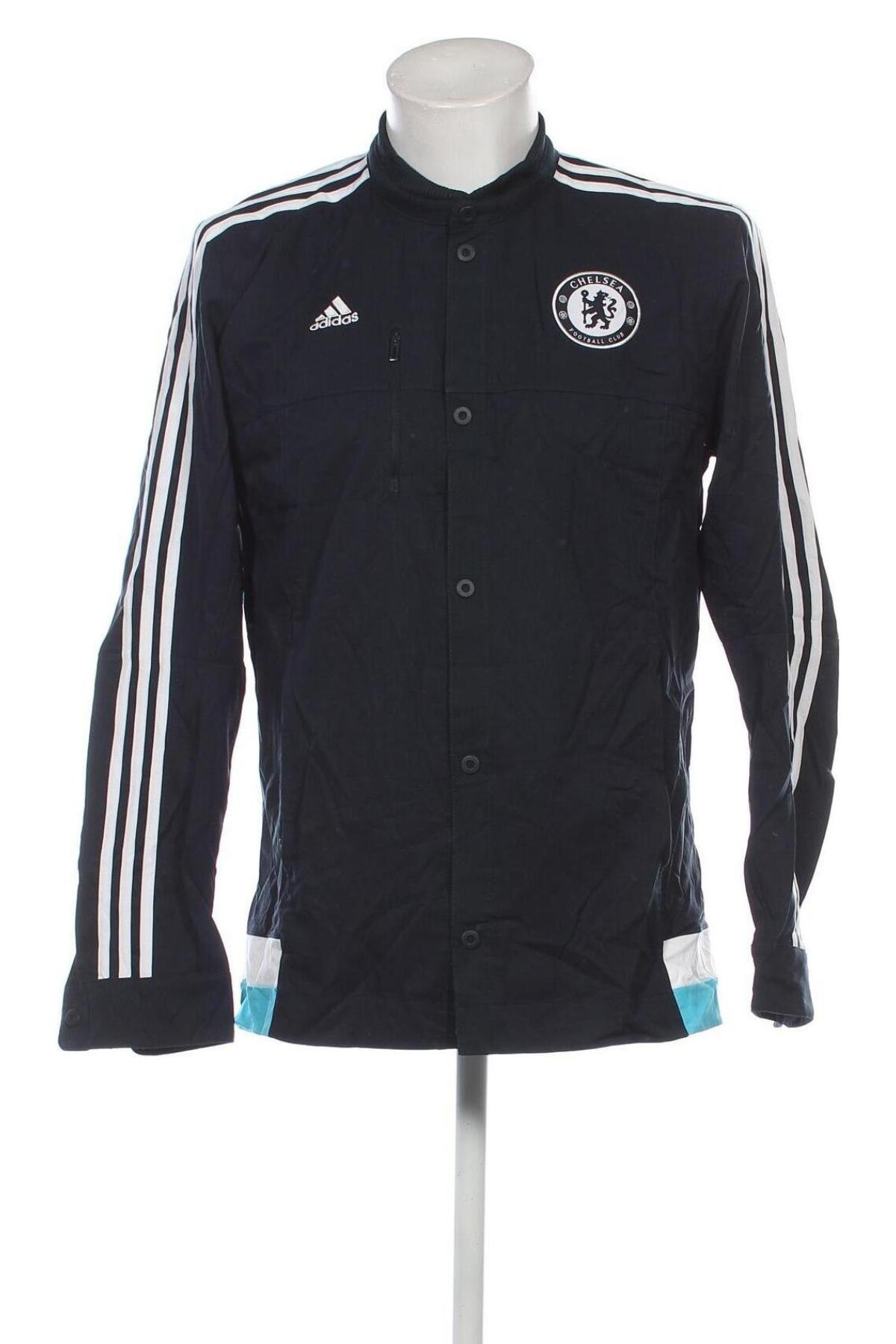 Herren Sportoberteil Adidas, Größe M, Farbe Blau, Preis 28,99 €