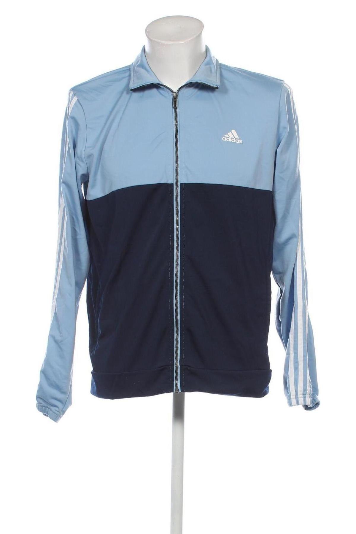 Herren Sportoberteil Adidas, Größe L, Farbe Blau, Preis € 30,99