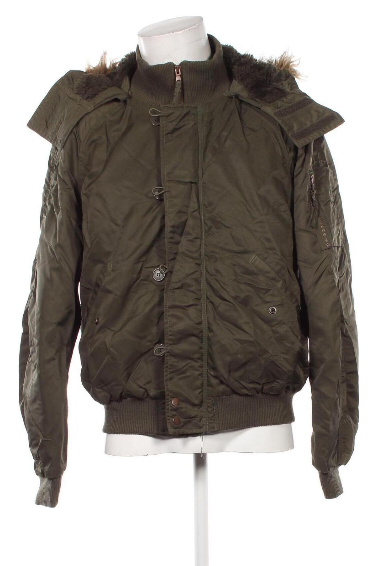 Herrenjacke H&M L.O.G.G., Größe L, Farbe Grün, Preis 21,99 €