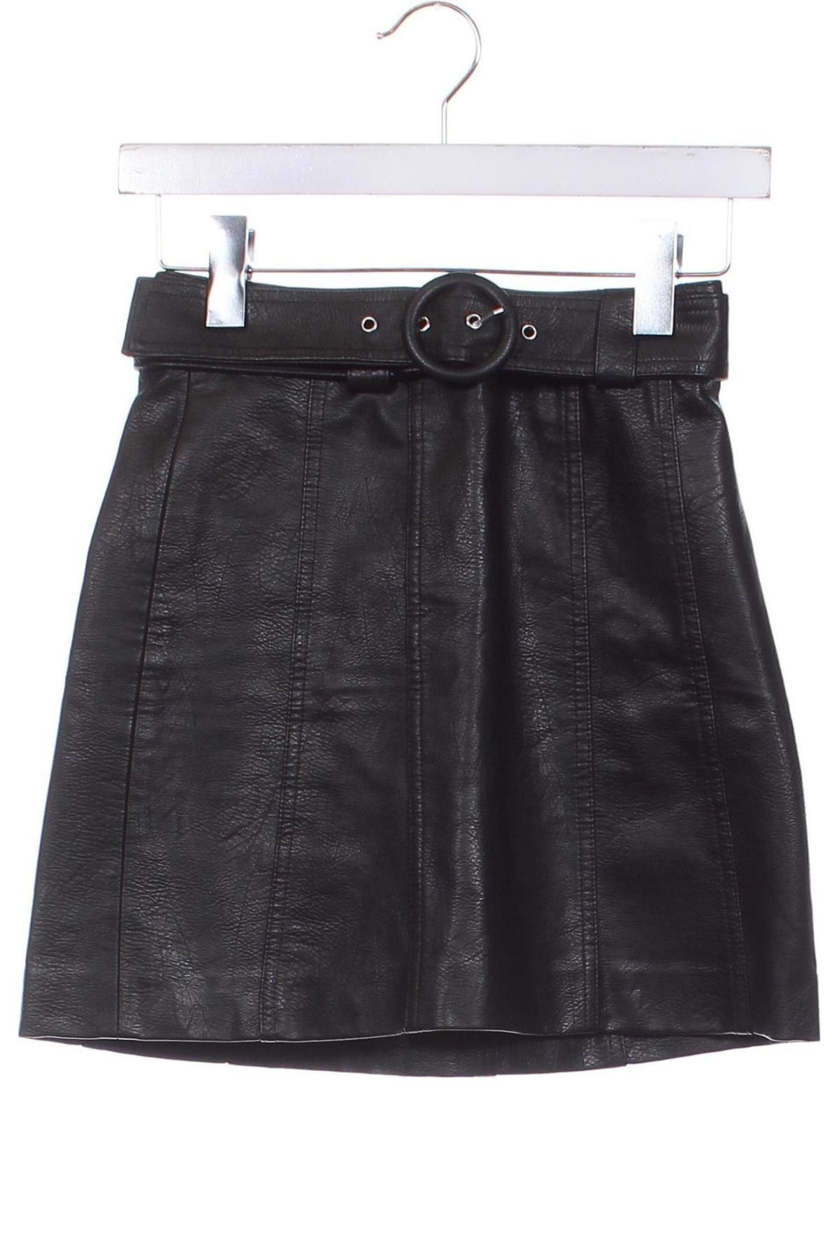 Fustă Stradivarius, Mărime XS, Culoare Negru, Preț 33,99 Lei