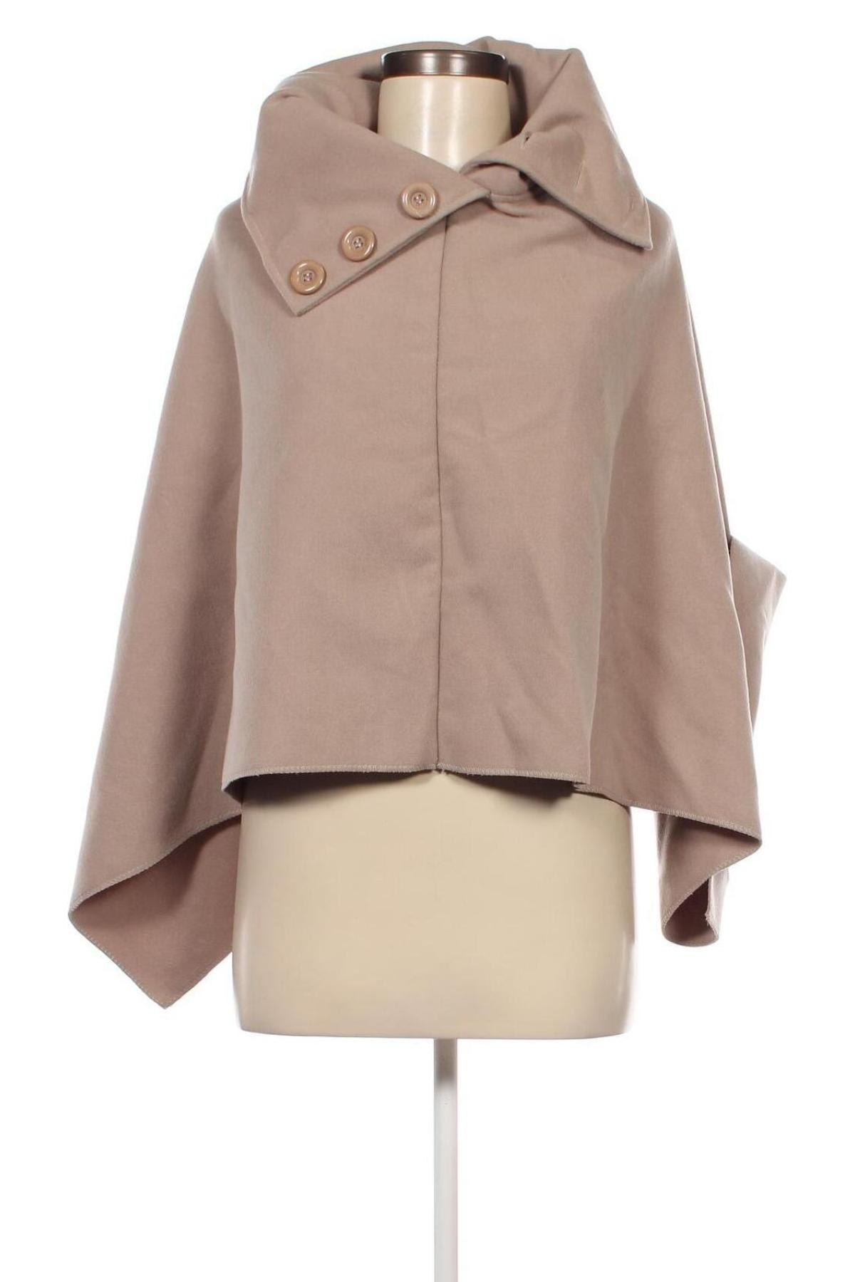 Poncho, Größe M, Farbe Beige, Preis 10,99 €