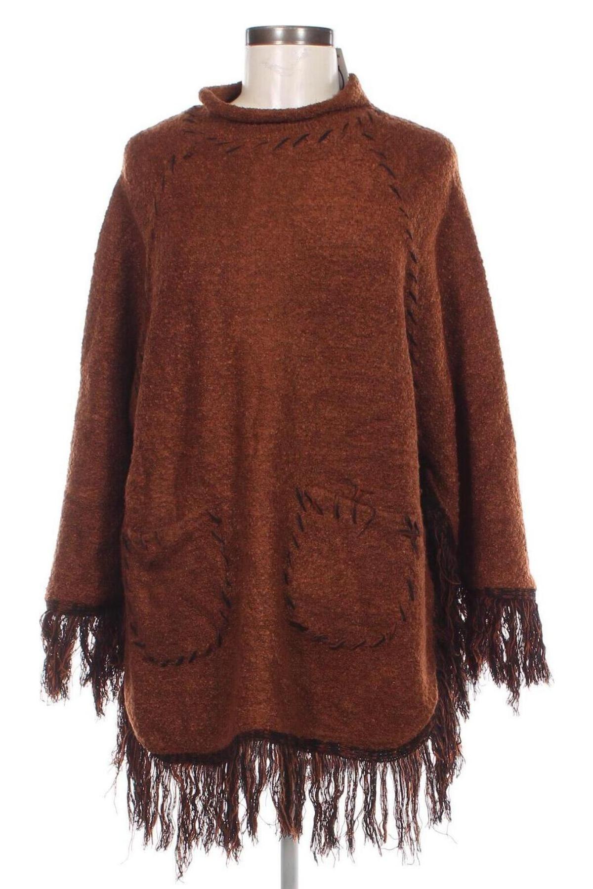 Poncho, Mărime M, Culoare Maro, Preț 38,99 Lei