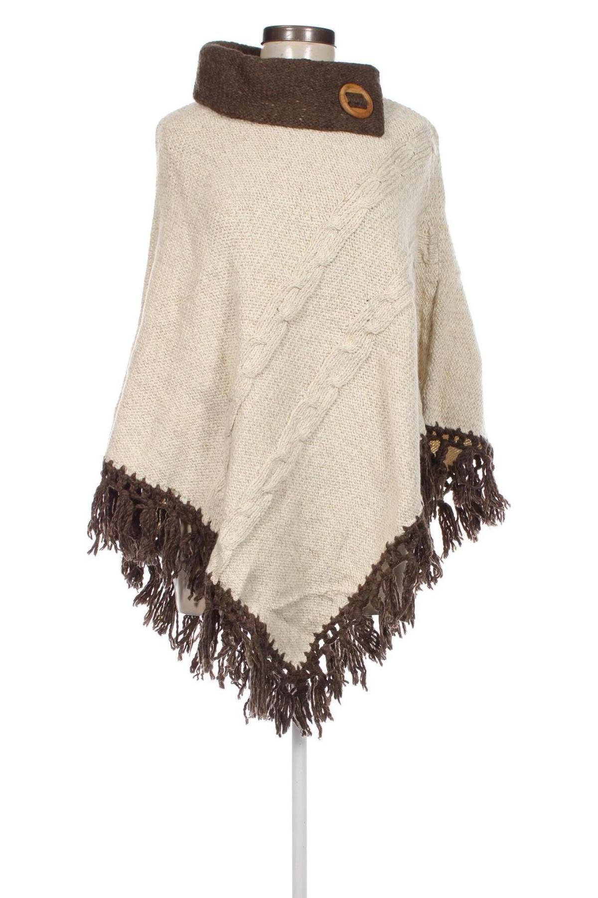 Poncho, Mărime M, Culoare Ecru, Preț 52,99 Lei