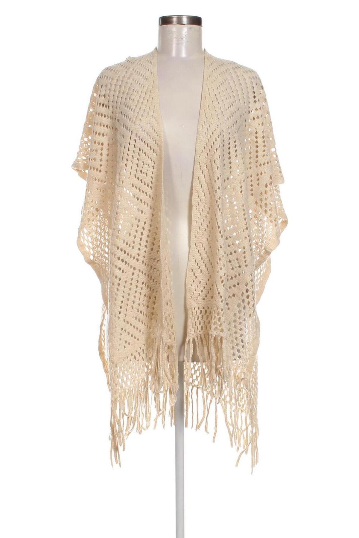 Poncho Just Be, Mărime M, Culoare Ecru, Preț 43,99 Lei