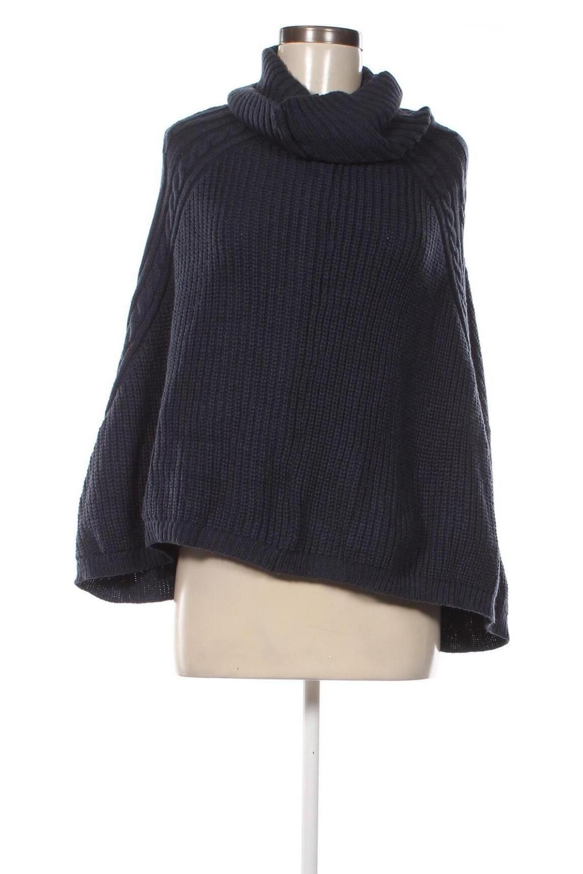 Poncho Laura Torelli, Größe M, Farbe Blau, Preis € 11,49