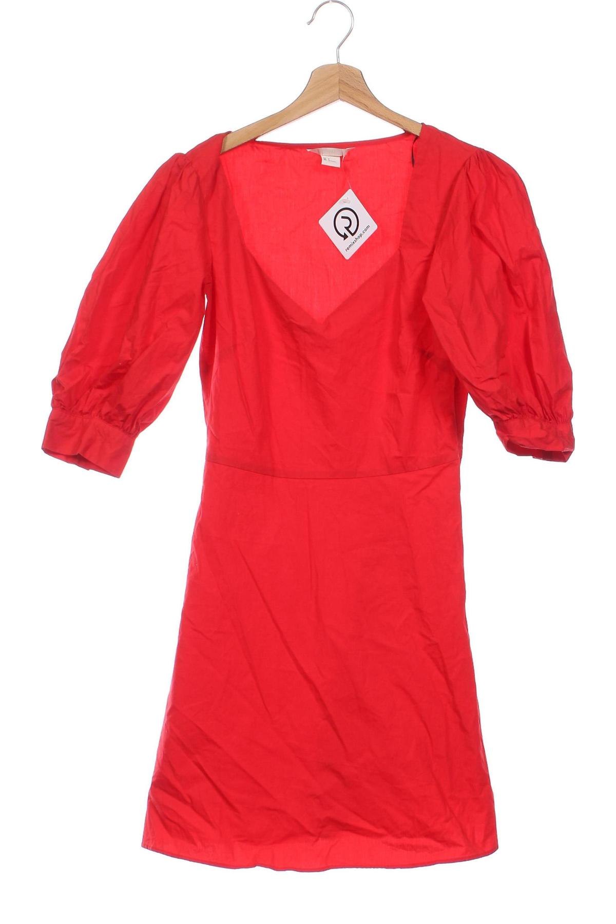 Kleid H&M, Größe XS, Farbe Rot, Preis 7,99 €