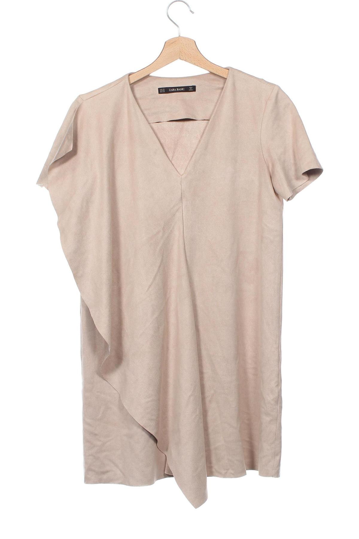 Kleid Zara, Größe XS, Farbe Beige, Preis 9,99 €