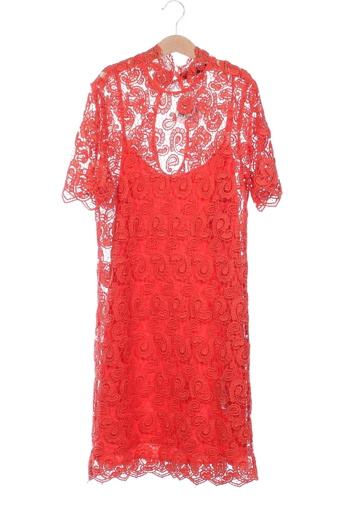 Kleid Zara, Größe XS, Farbe Orange, Preis € 7,49