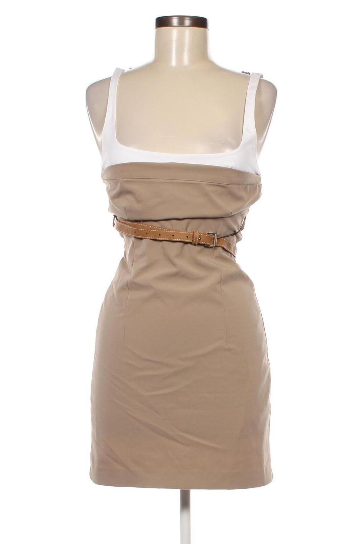 Kleid Zara, Größe M, Farbe Beige, Preis 27,99 €