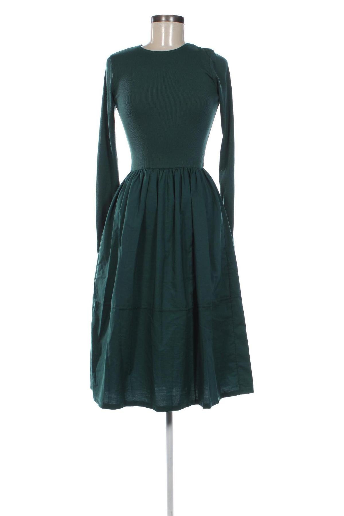 Kleid Zara, Größe S, Farbe Grün, Preis 11,99 €