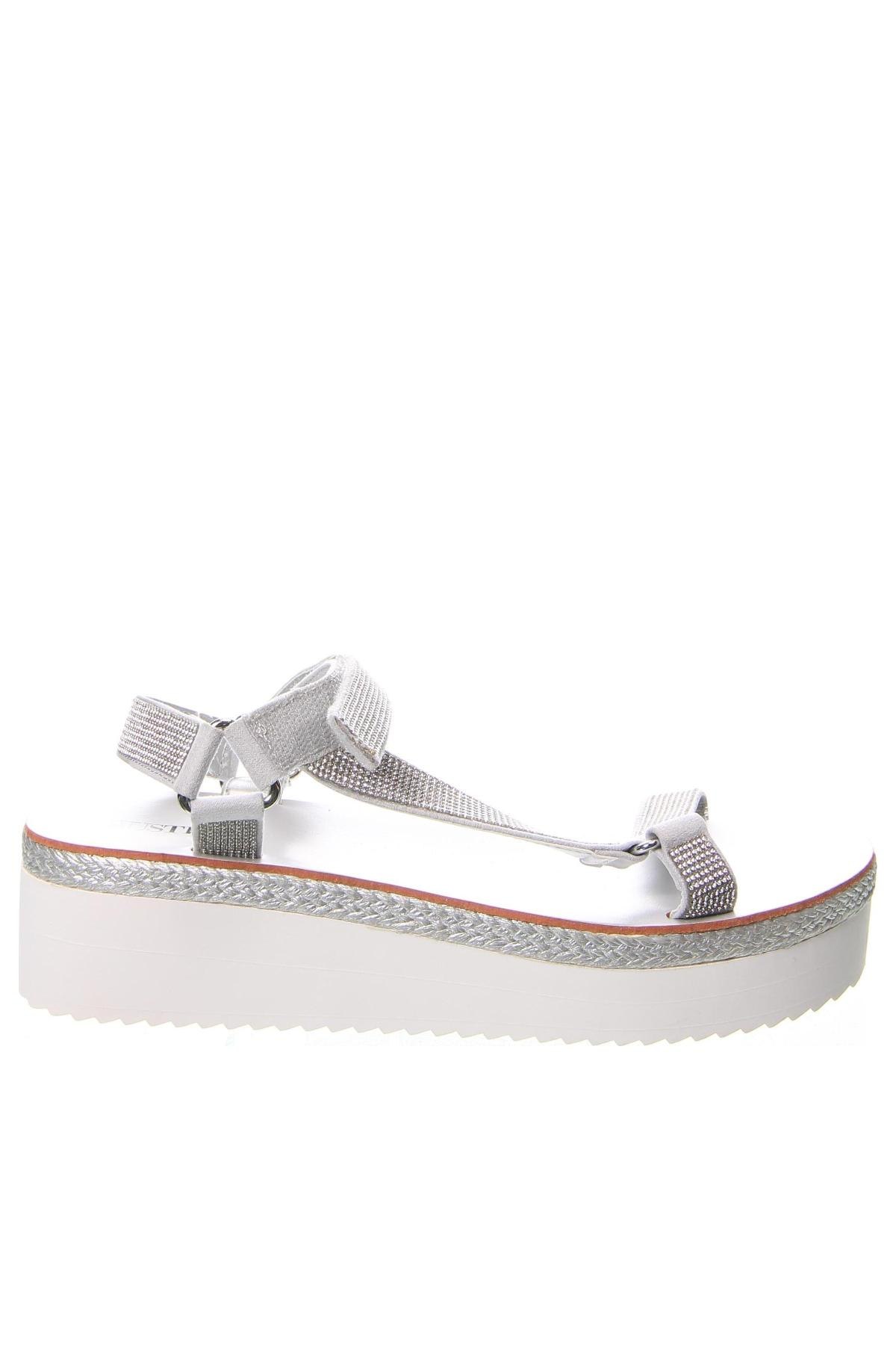 Sandalen Justfab, Größe 39, Farbe Silber, Preis € 25,99